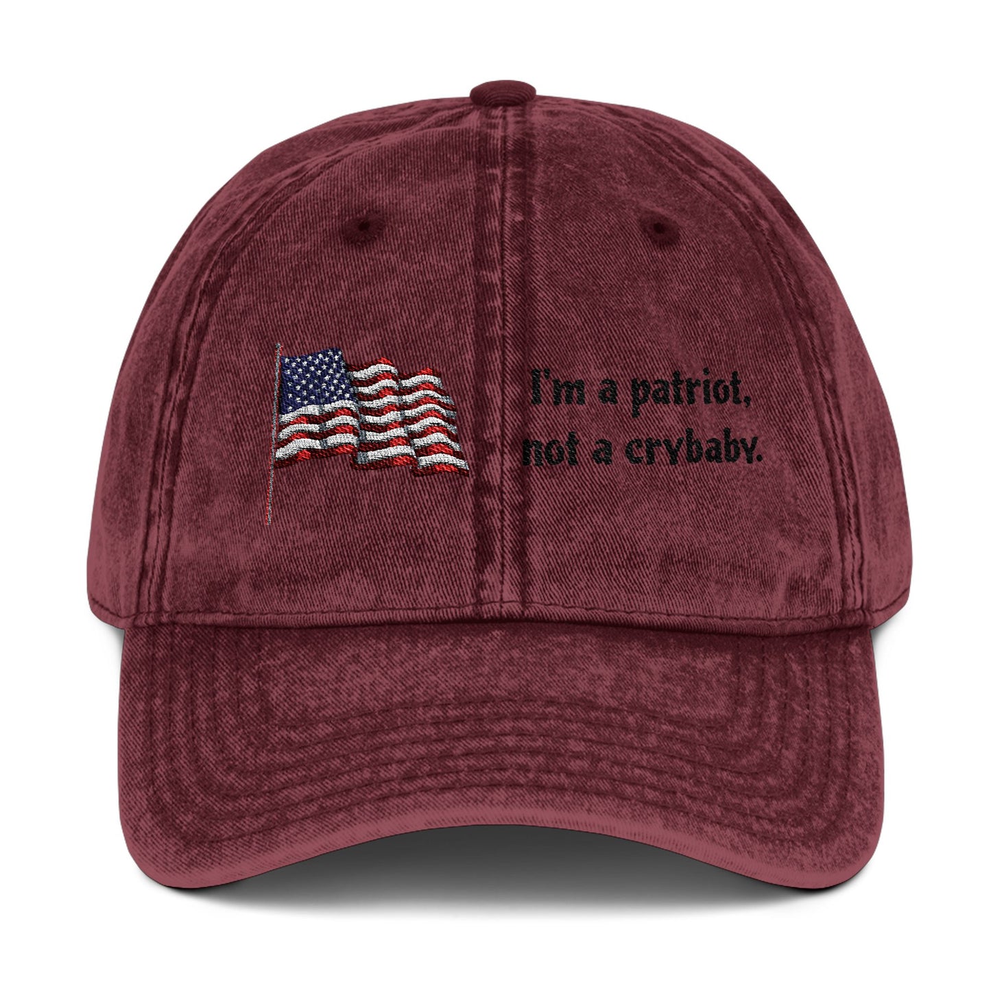 Patriotic Vintage Cap - Embroidered USA Flag Hat for Freedom Lovers