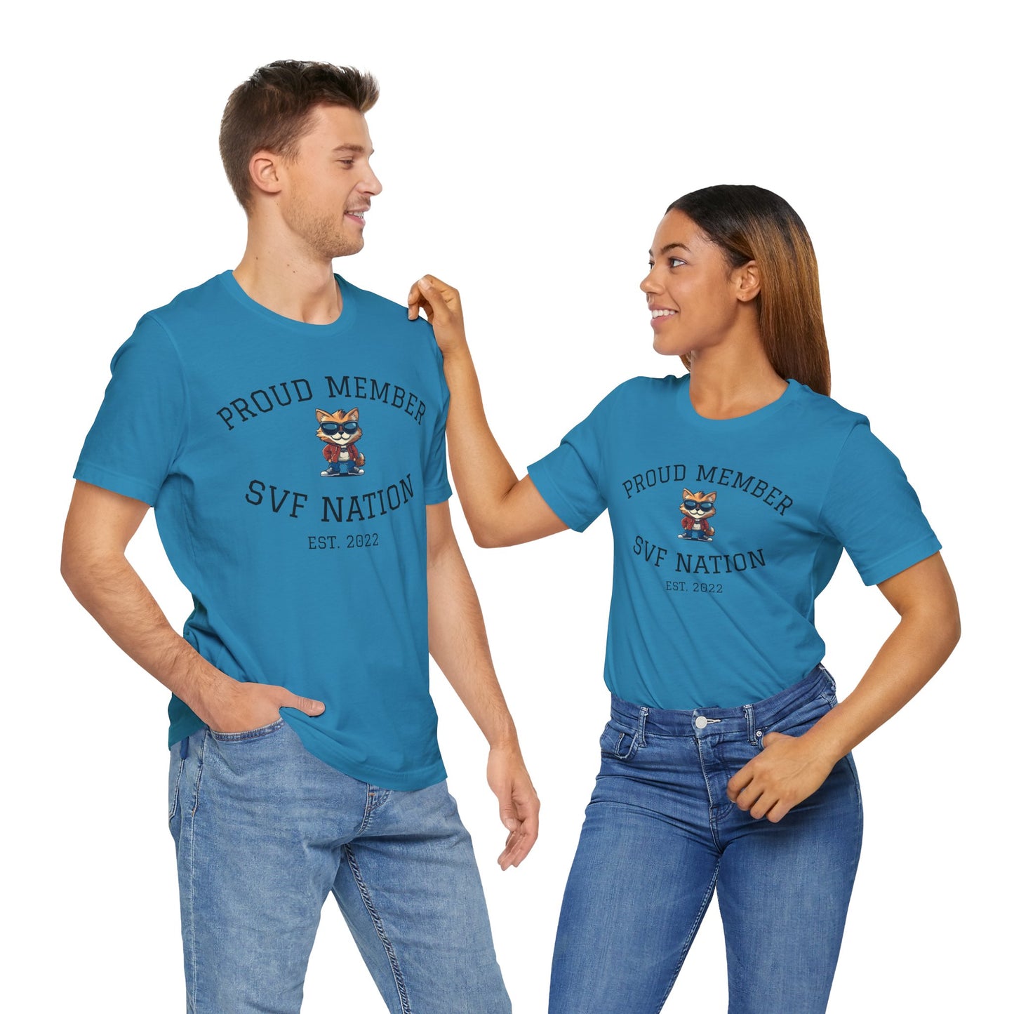 SVF Nation Proud Member Tee - Unisex T-Shirt for Fans, Casual Wear, Birthday Gifts, Team Spirit, Community Love