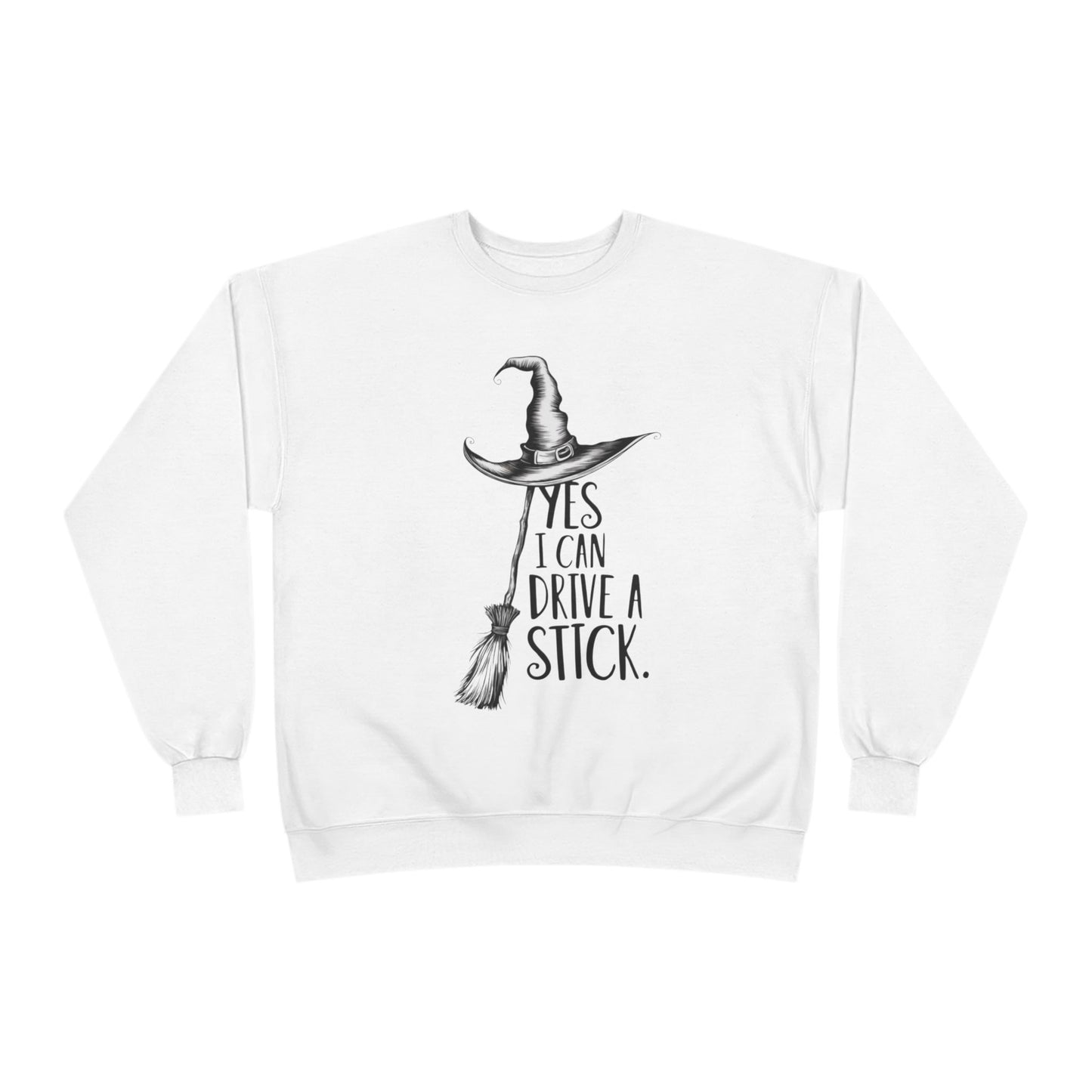 Halloween Witch Sweatshirt - Unisex Eco-Friendly Crewneck, Funny Gift, Cozy Fall Apparel, Perfect for Costume Parties, Thanksgiving