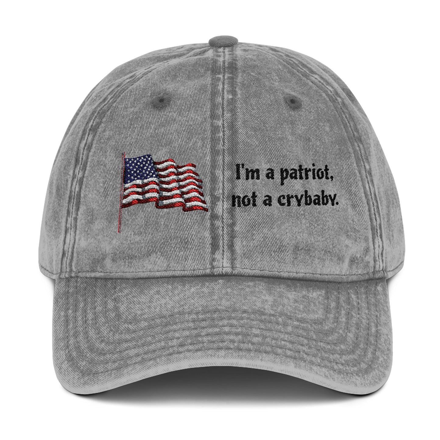 Patriotic Vintage Cap - Embroidered USA Flag Hat for Freedom Lovers
