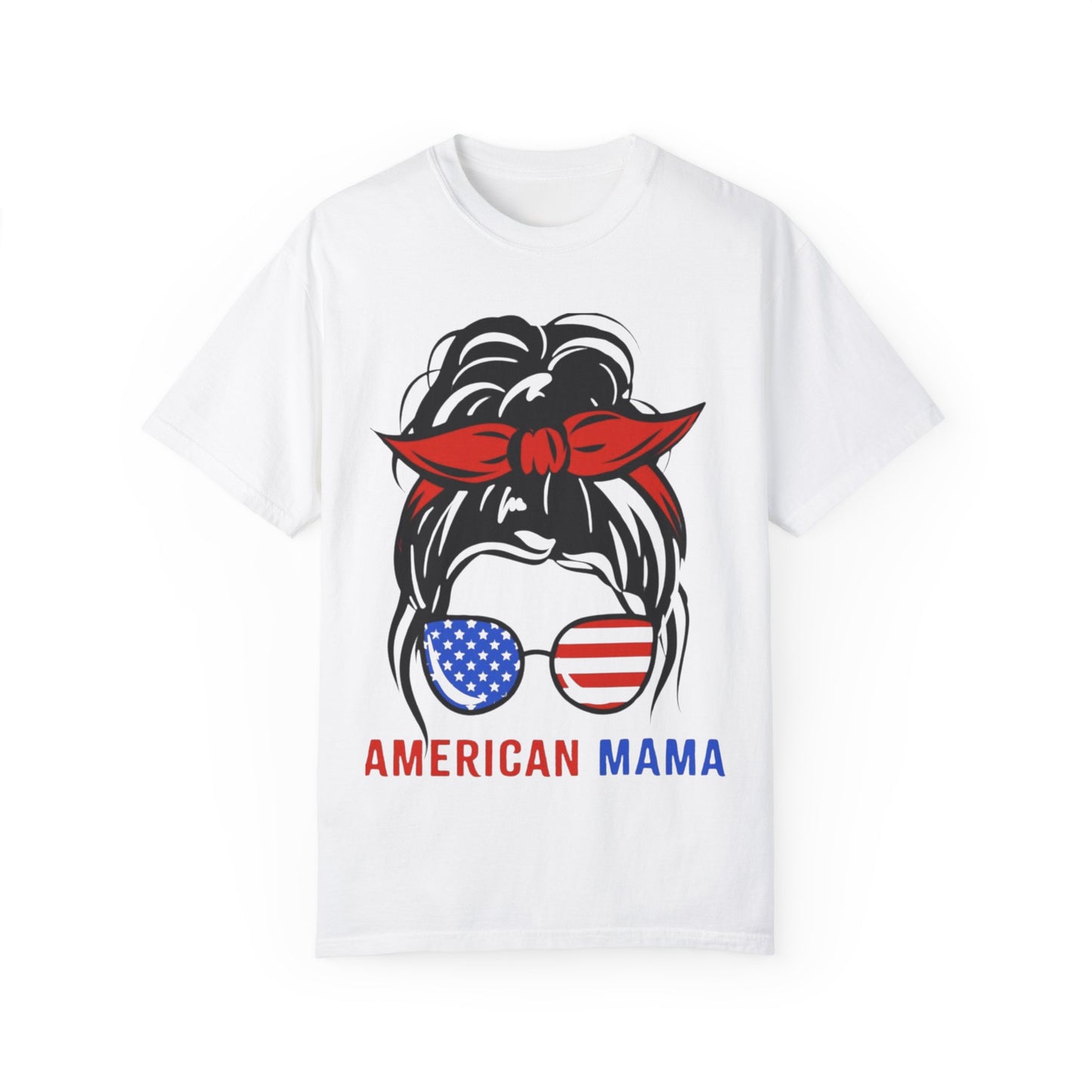American Mama Graphic T-Shirt for Patriotic Moms