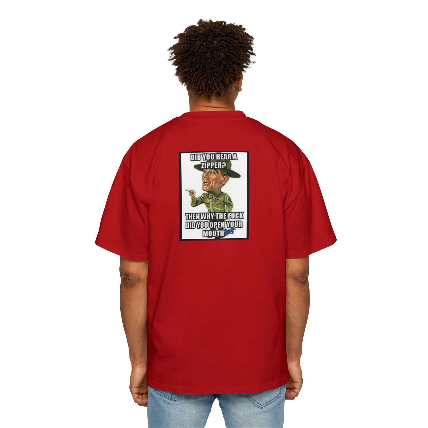 Full Metal Jacket Zipper Quote - Oversized Tee