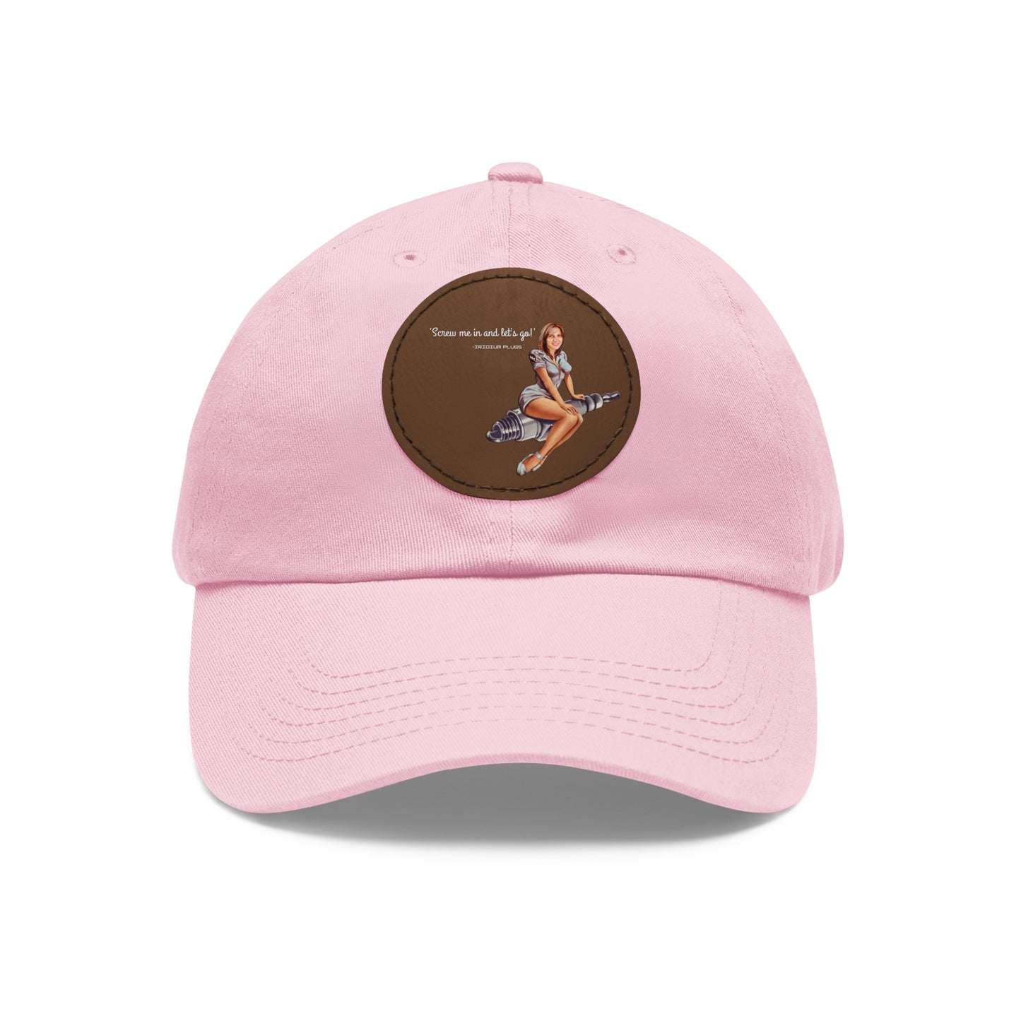 "Screw me in"- Leather Patch - Fun Retro Design