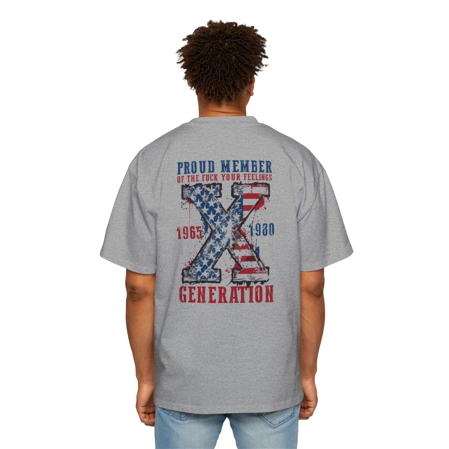 Proud Member Oversized Tee - Generation X Graphic T-Shirt
