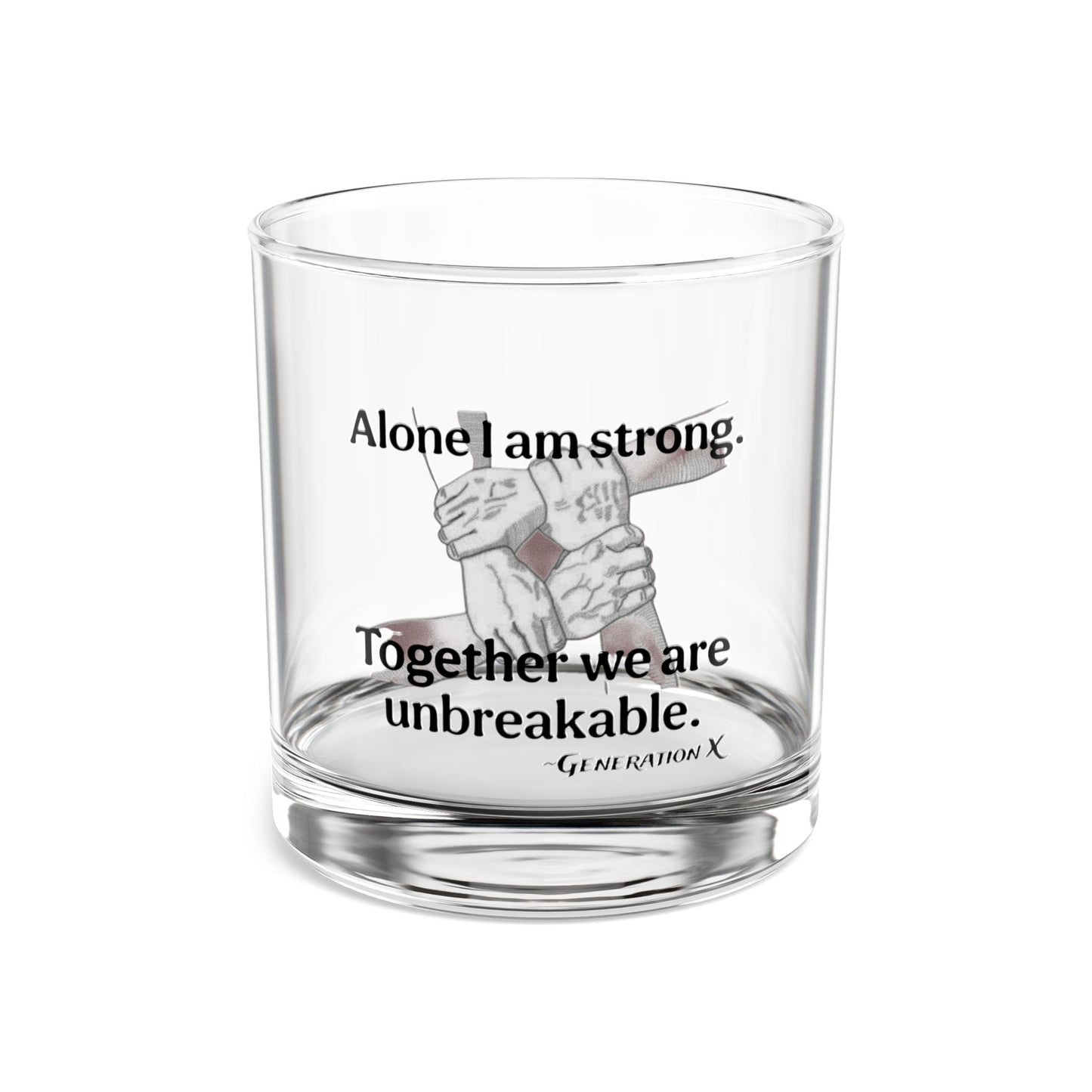 "Unbreakable Strength" Rocks Glass - 10oz