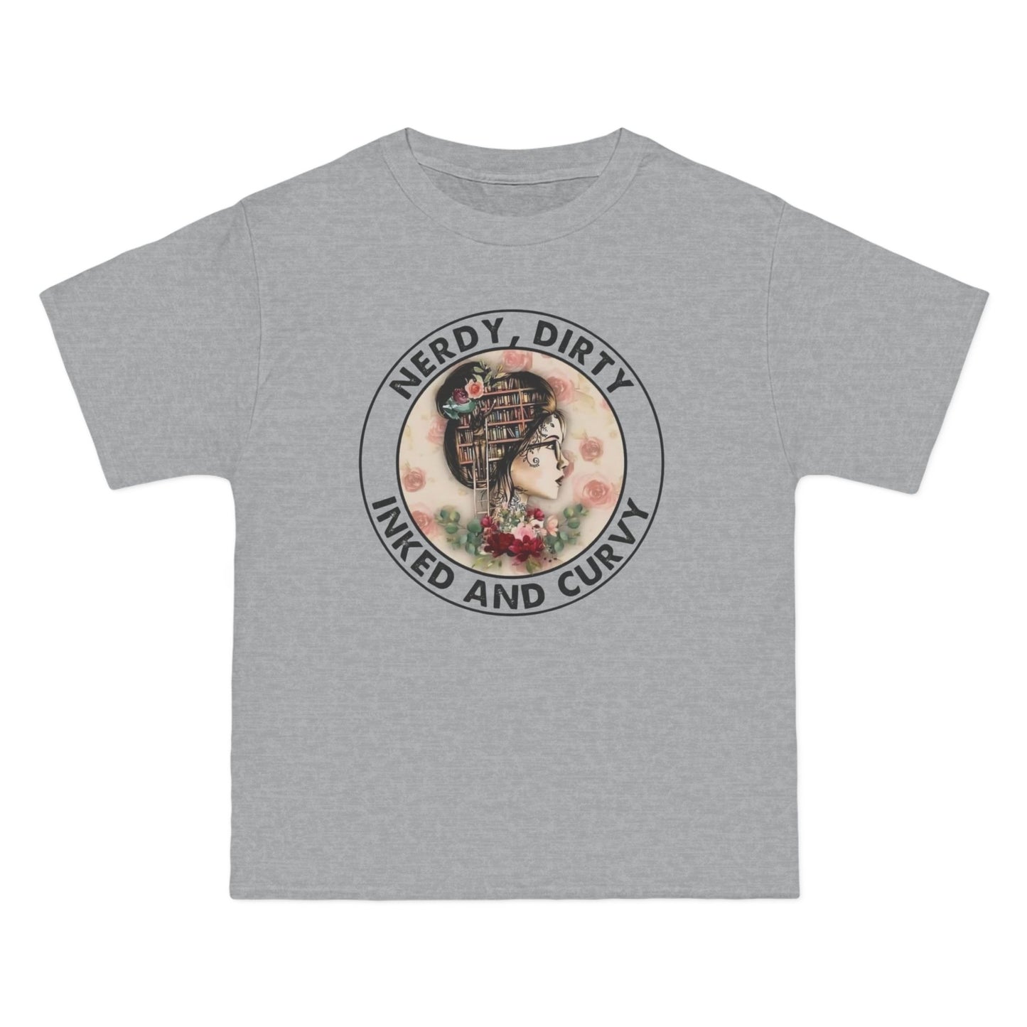 Nerdy and Curvy T-Shirt | Fun Graphic Tee, Quirky Gift, Casual Wear, Inked Style, Summer Fashion