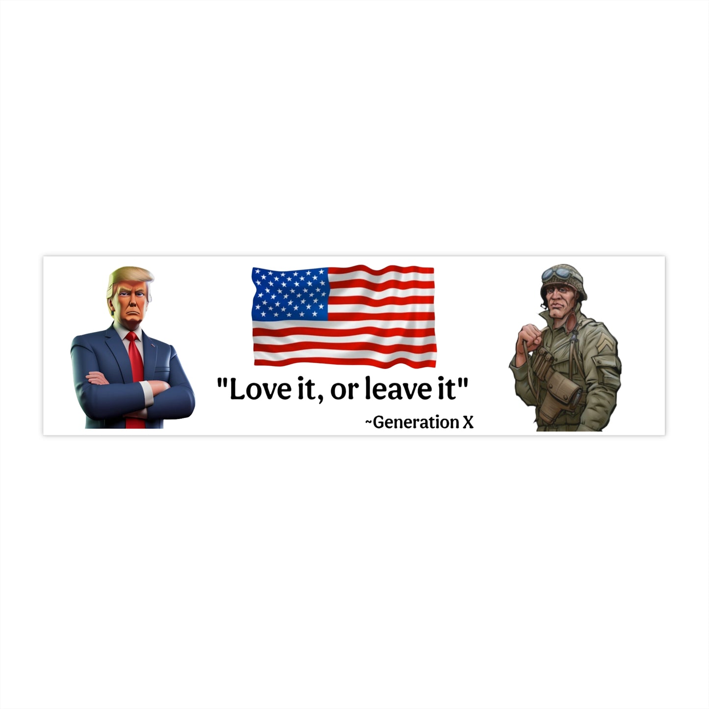 Trump/WW2/Flag-Bumper Stickers