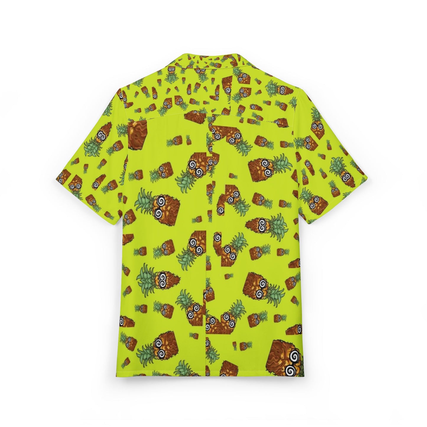 Trippypineapple (no words)- Unisex Hawaiian Button-Down Shirt (AOP)