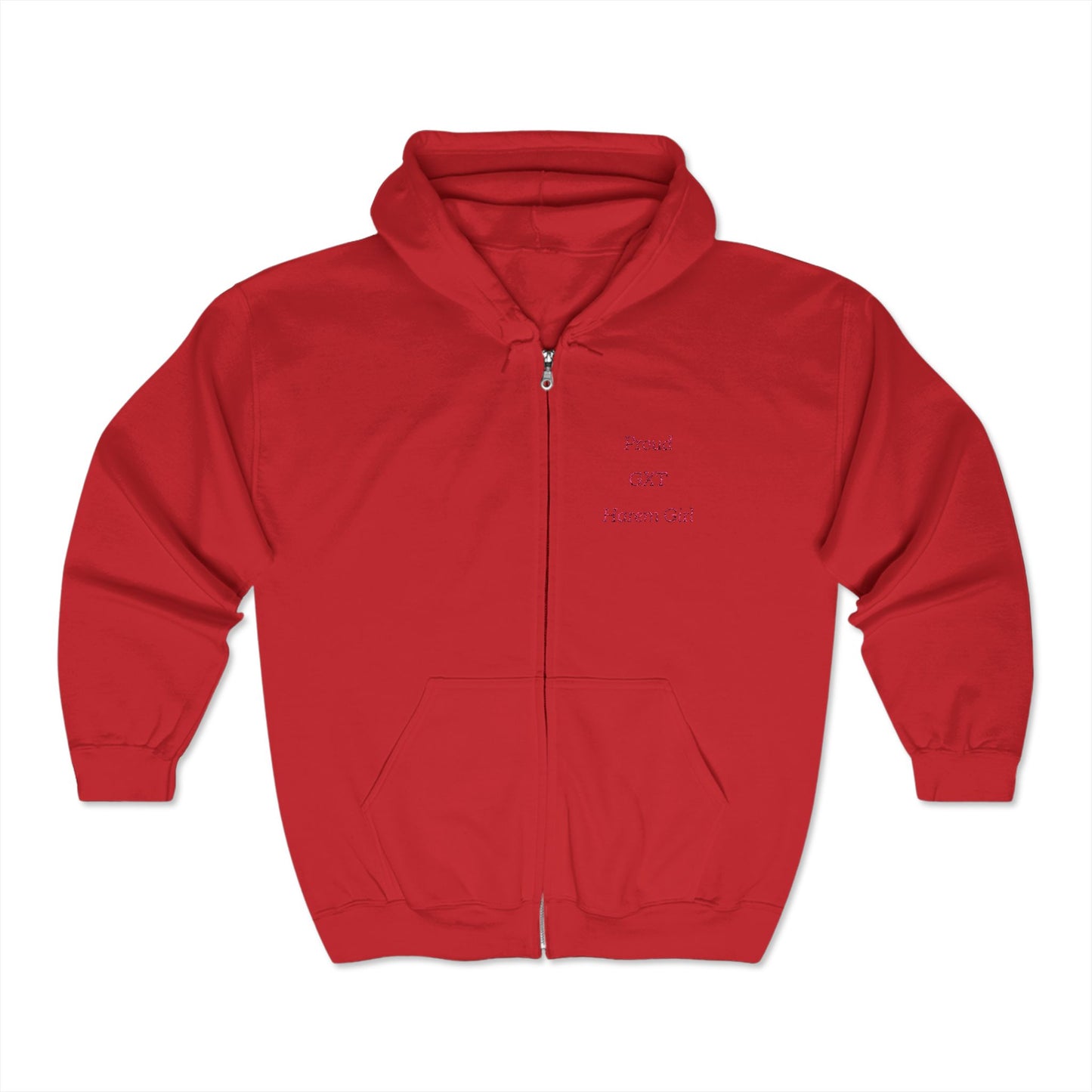 "Proud Harem Girl" (embroidery) Full Zip Hooded Sweatshirt