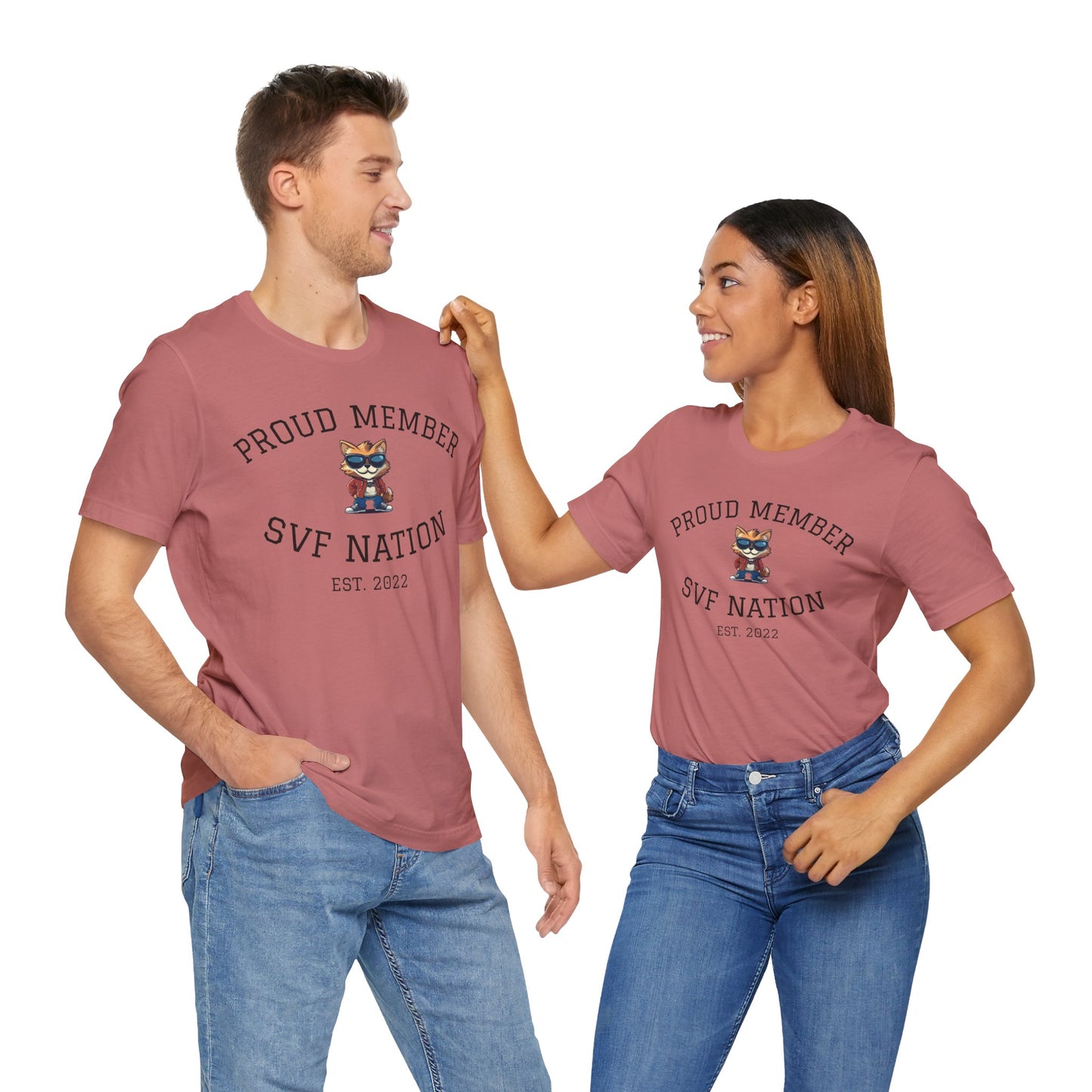 SVF Nation Proud Member Tee - Unisex T-Shirt for Fans, Casual Wear, Birthday Gifts, Team Spirit, Community Love