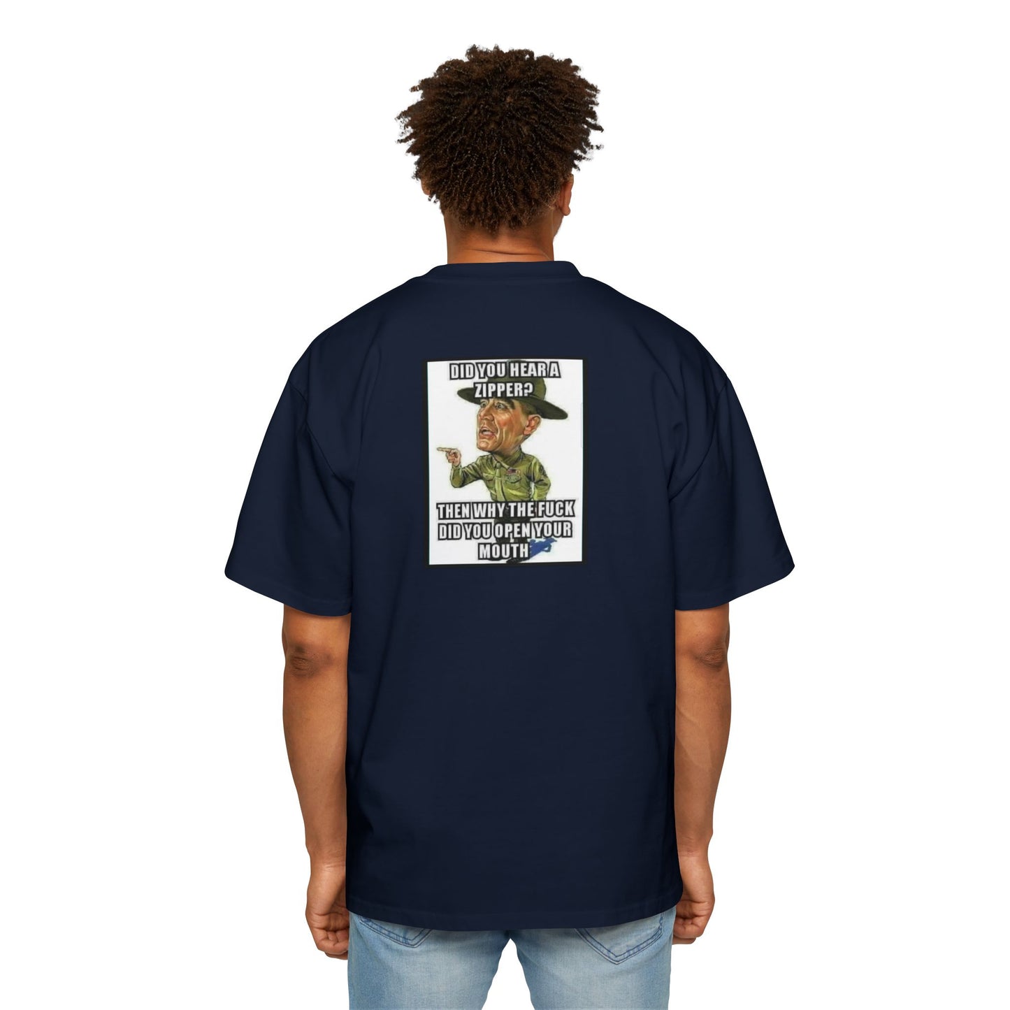 Full Metal Jacket Zipper Quote - Oversized Tee
