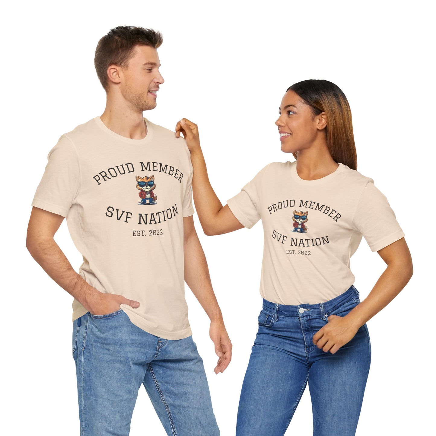 SVF Nation Proud Member Tee - Unisex T-Shirt for Fans, Casual Wear, Birthday Gifts, Team Spirit, Community Love