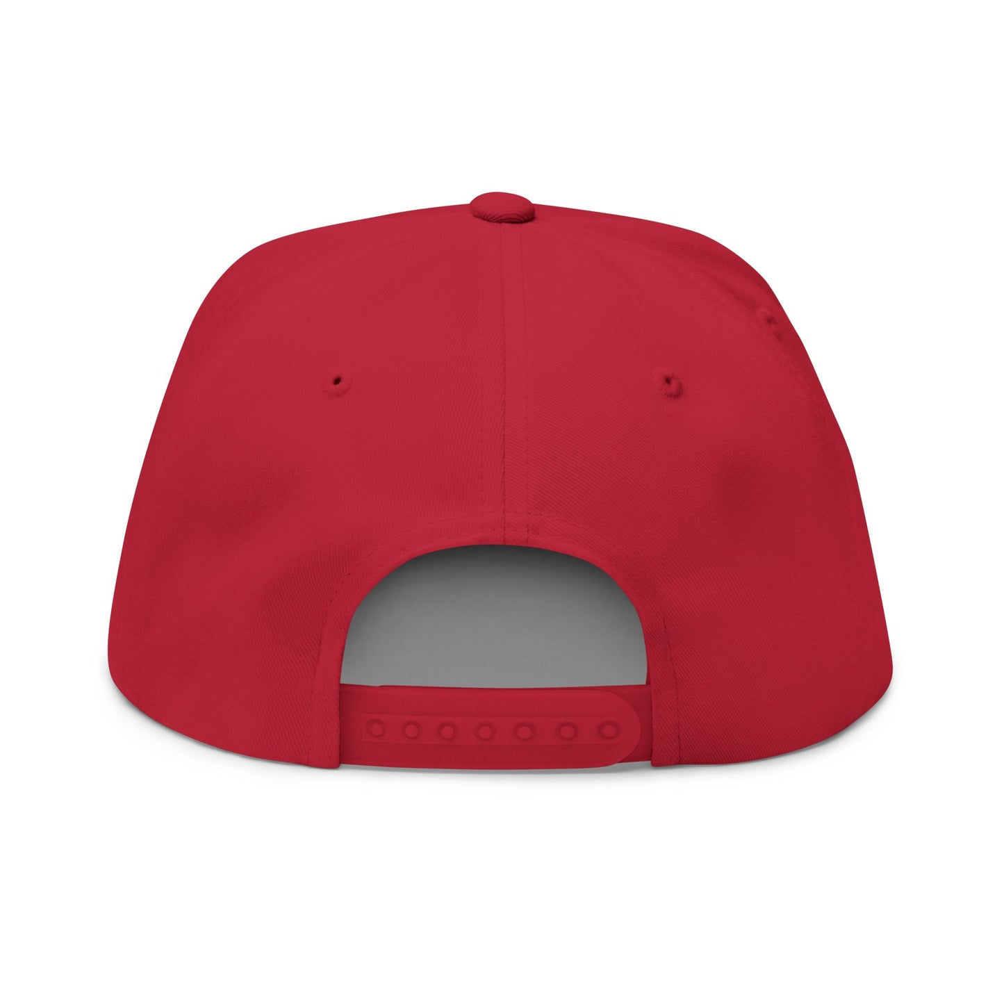 Embroidered Flat Bill Cap - The Garage Show | Snaps in back