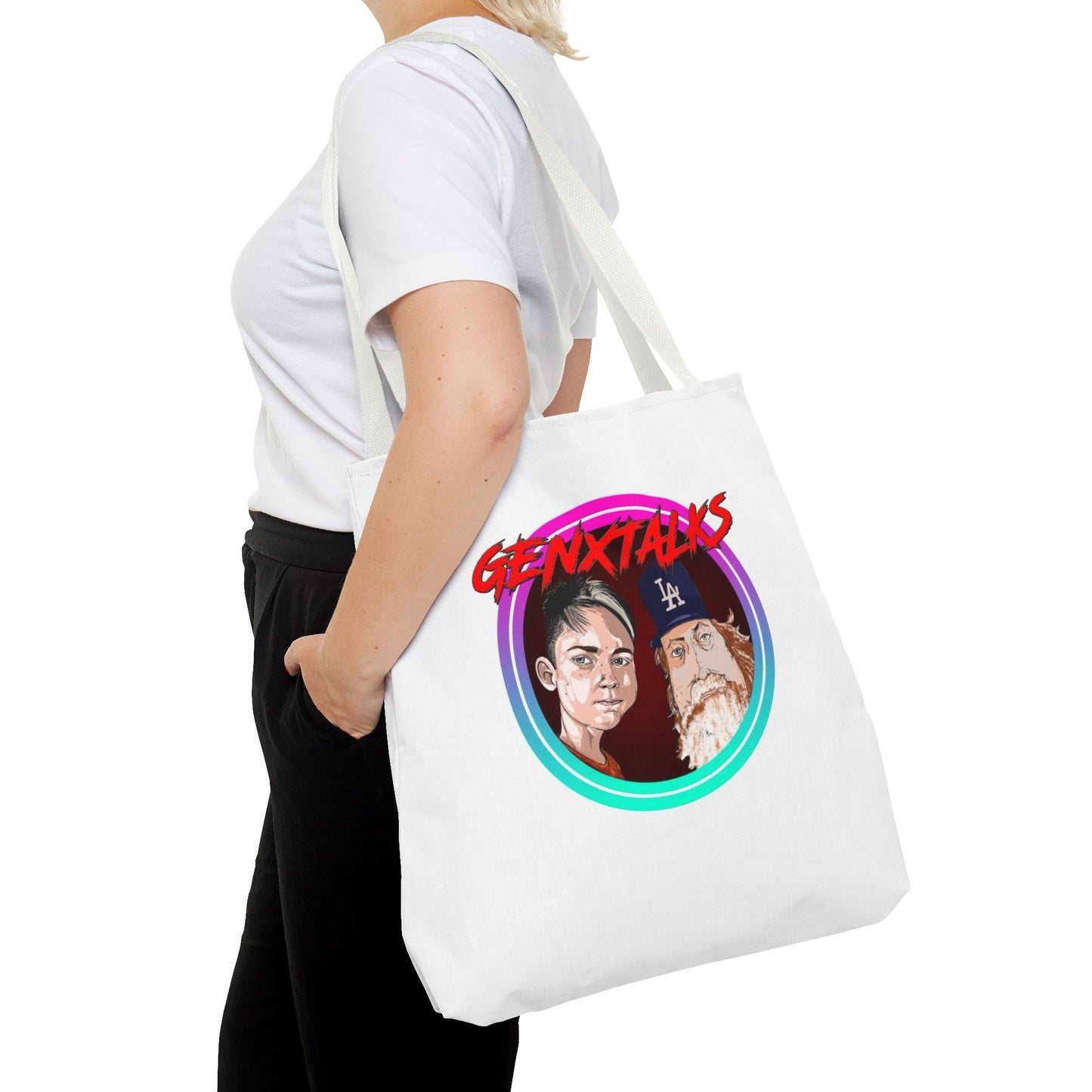 Vibrant GENXTALKS Graphic Tote Bag