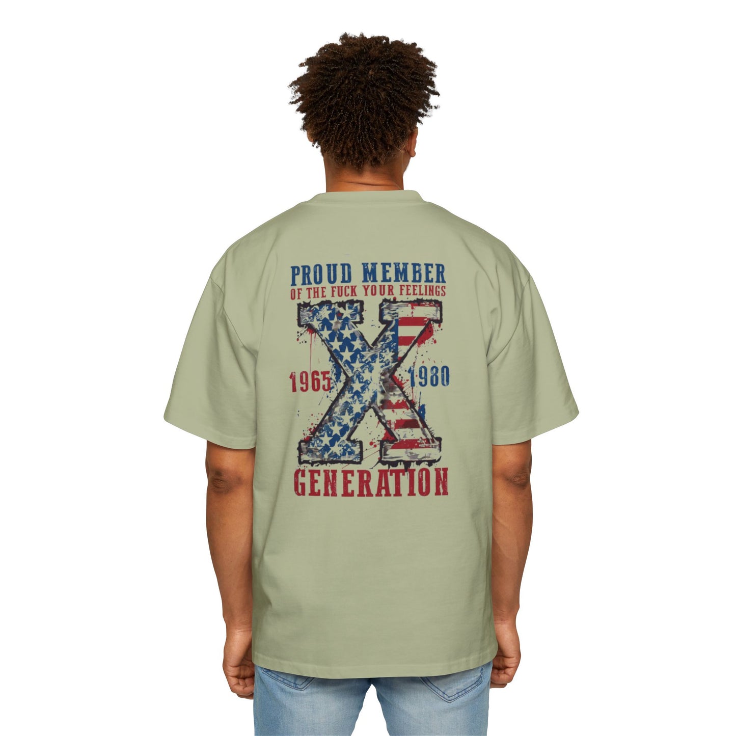 Proud Member Oversized Tee - Generation X Graphic T-Shirt