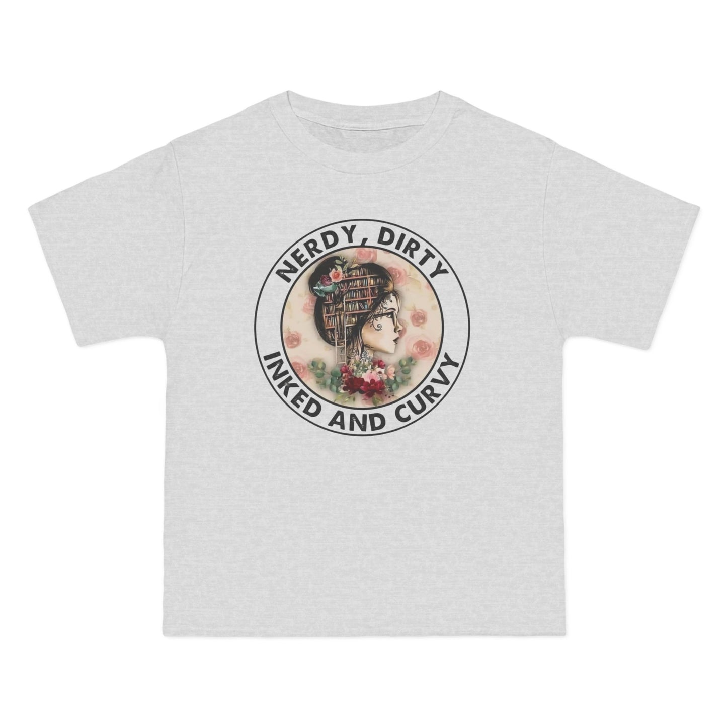 Nerdy and Curvy T-Shirt | Fun Graphic Tee, Quirky Gift, Casual Wear, Inked Style, Summer Fashion