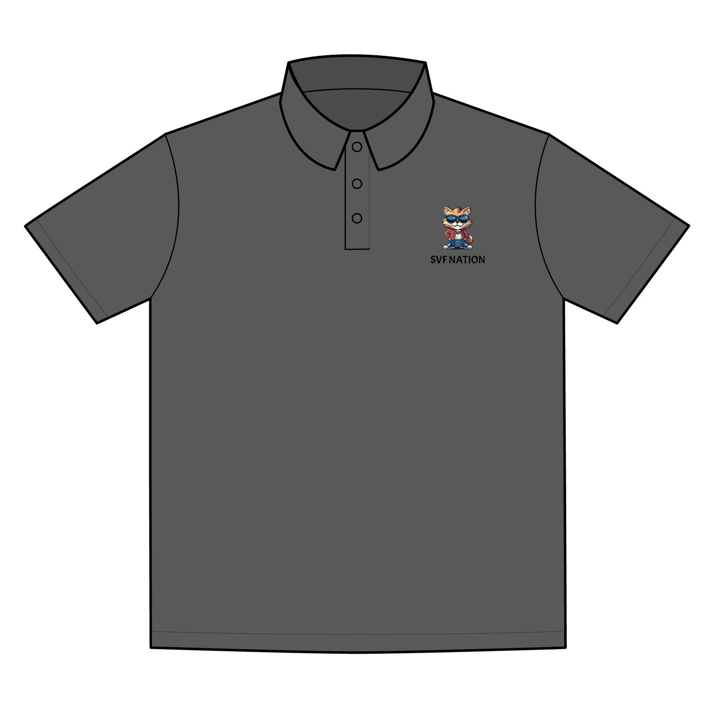 Sun Valley Fox Nation Sporty Custom Polo Shirt for Men, Casual Wear, Sports Activities