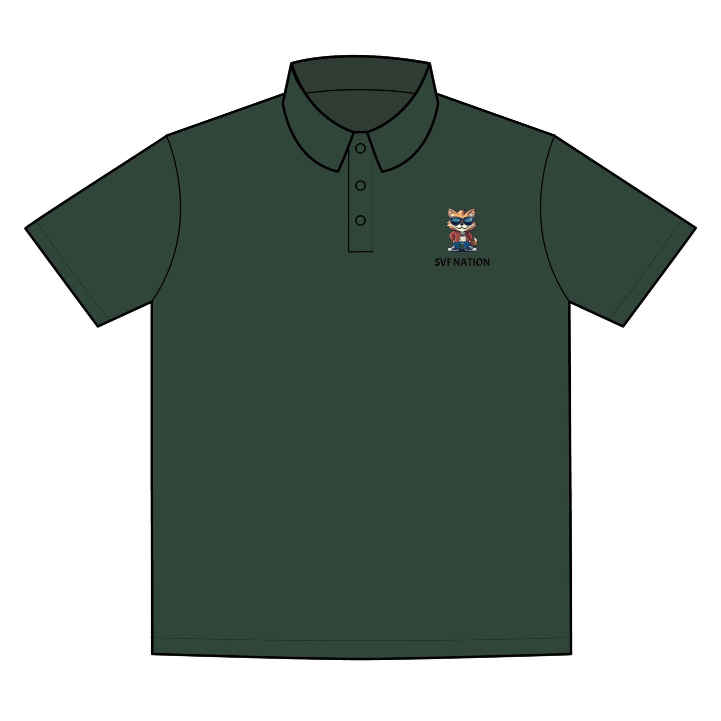 Sun Valley Fox Nation Sporty Custom Polo Shirt for Men, Casual Wear, Sports Activities