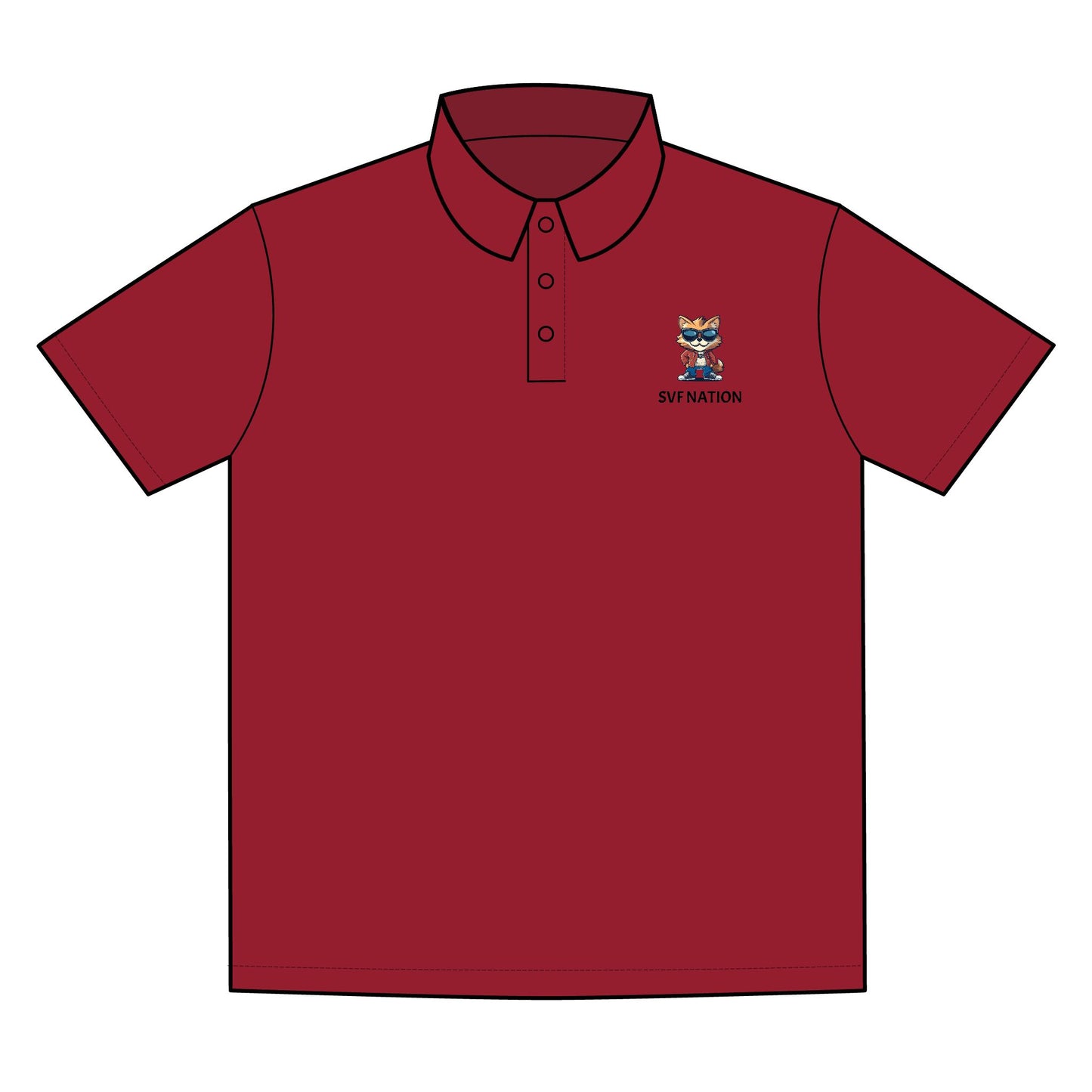 Sun Valley Fox Nation Sporty Custom Polo Shirt for Men, Casual Wear, Sports Activities