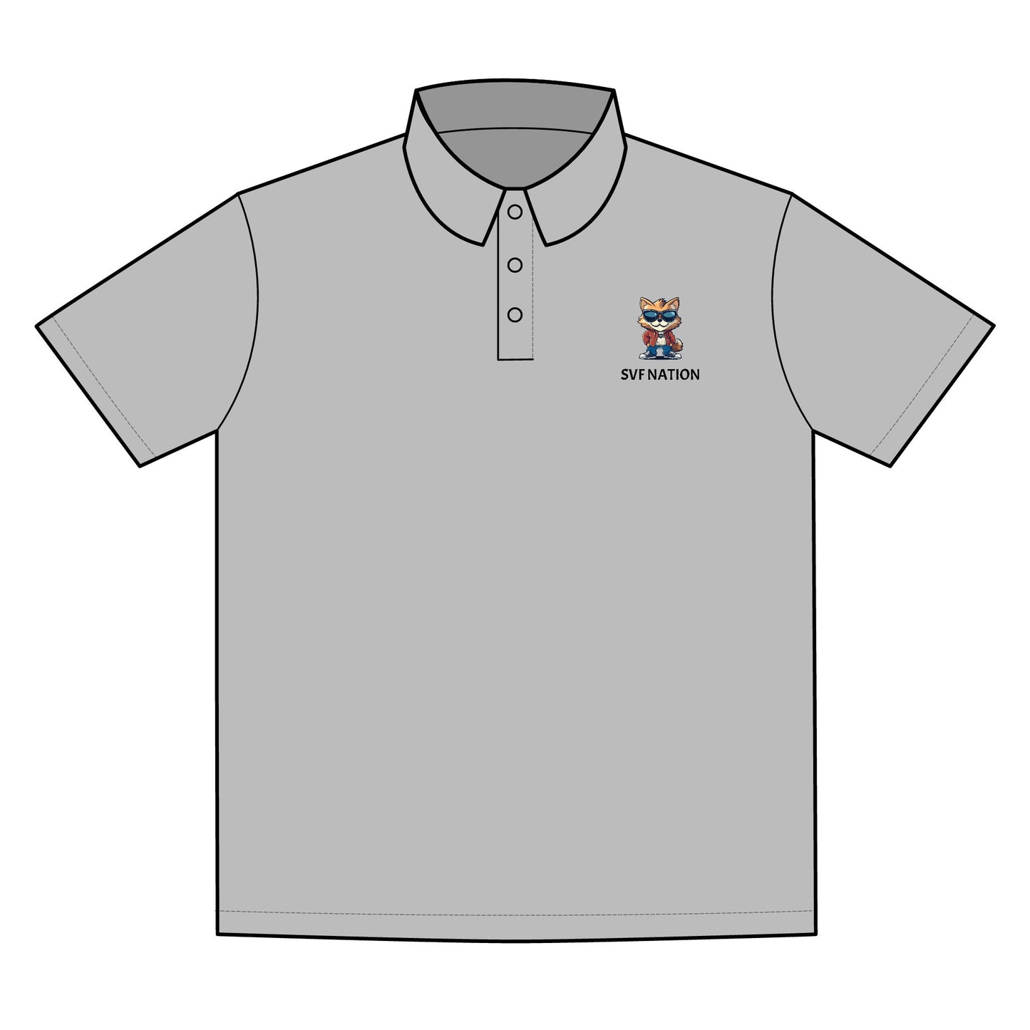 Sun Valley Fox Nation Sporty Custom Polo Shirt for Men, Casual Wear, Sports Activities