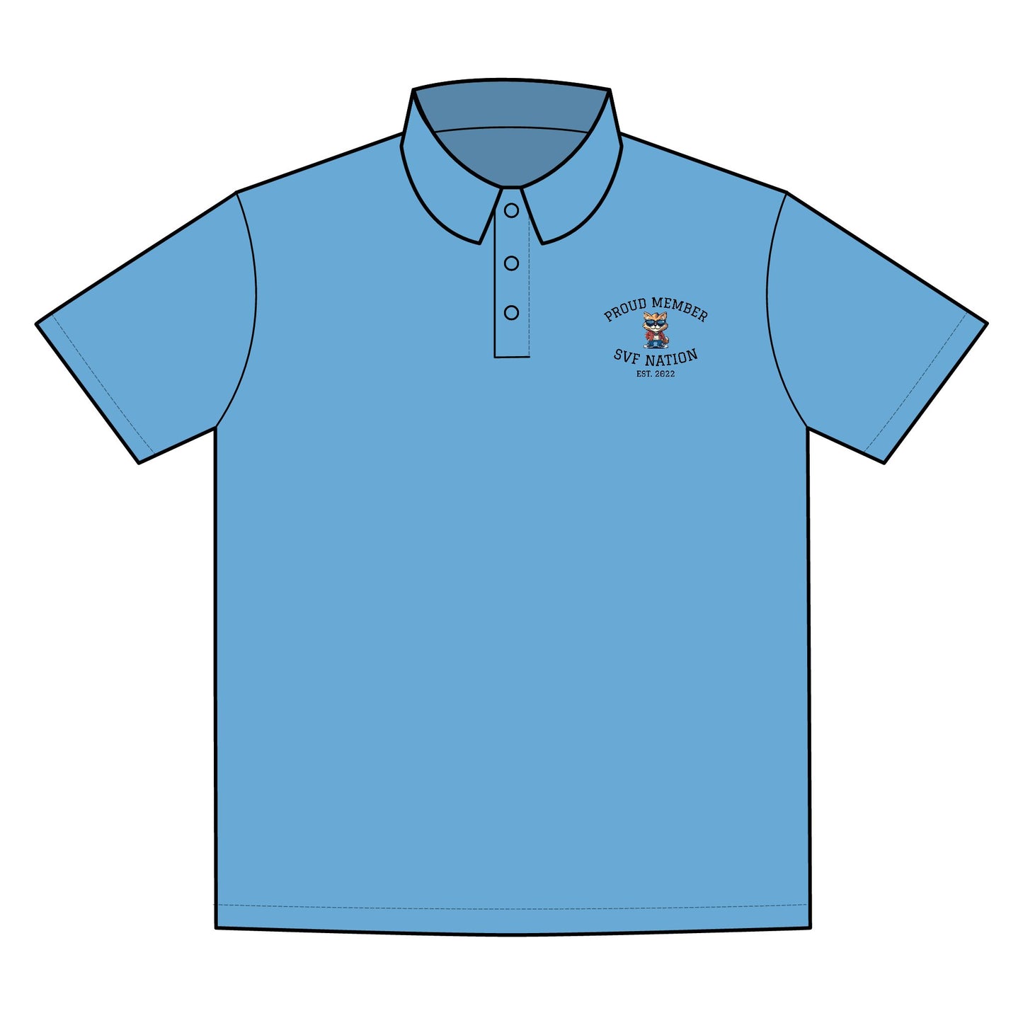 SVF NATION Sporty Polo Shirt