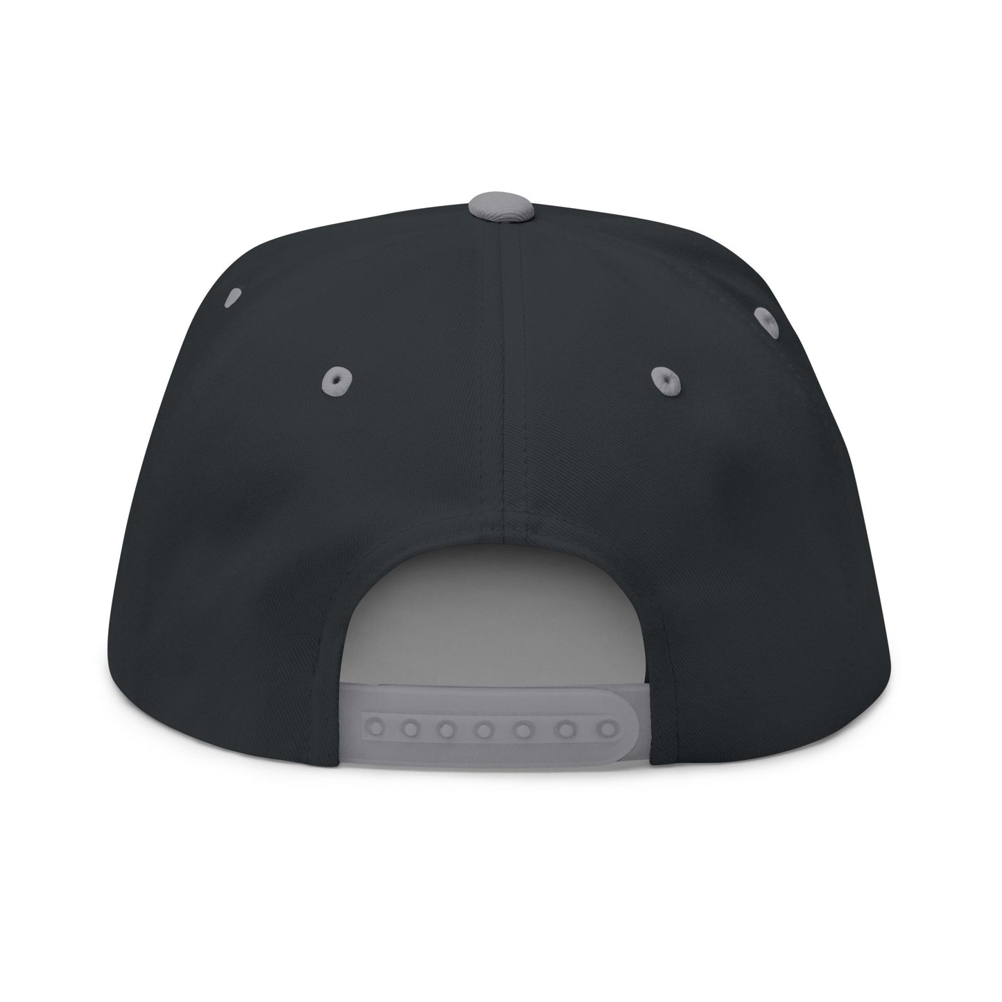 Embroidered Flat Bill Cap - The Garage Show | Snaps in back