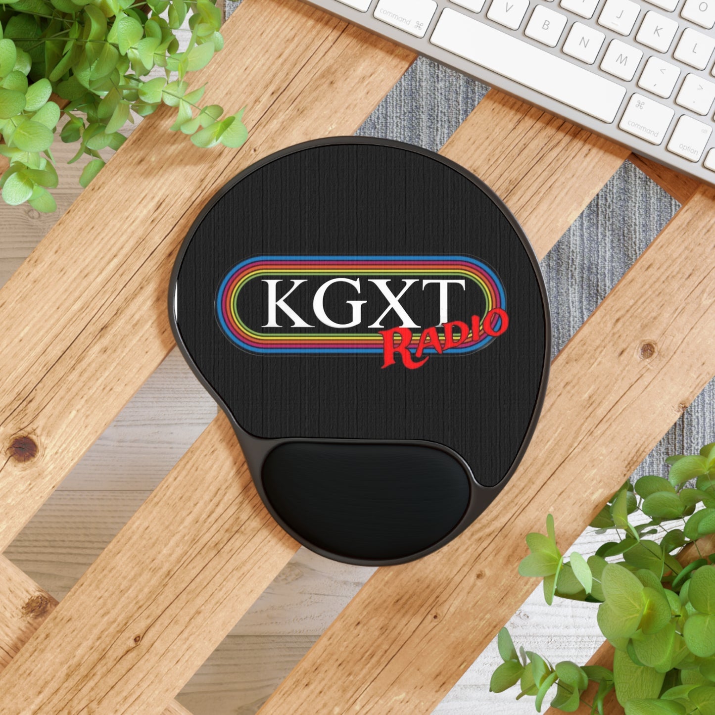 KGXT Radio Mouse Pad With Wrist Rest -