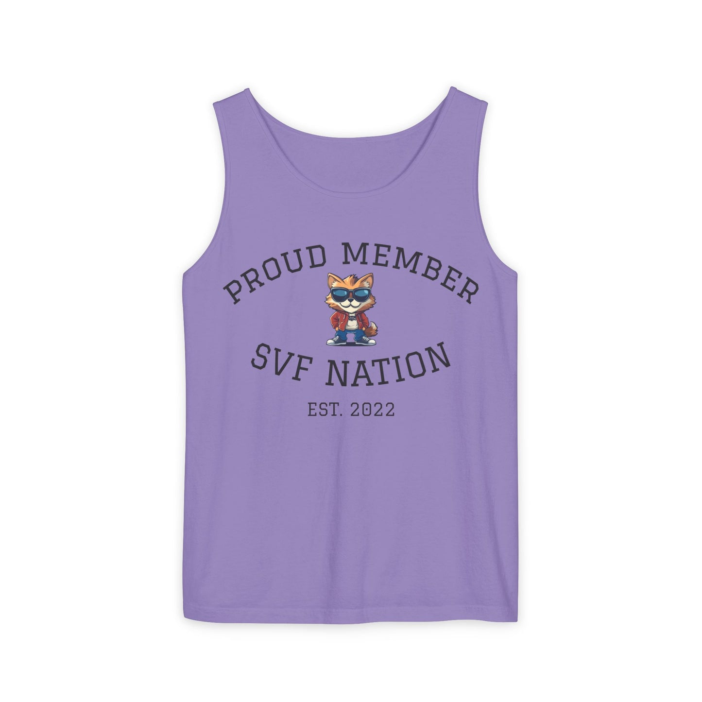 SVF Nation Proud Member Tank Top - Unisex Garment-Dyed Tee, Casual Wear