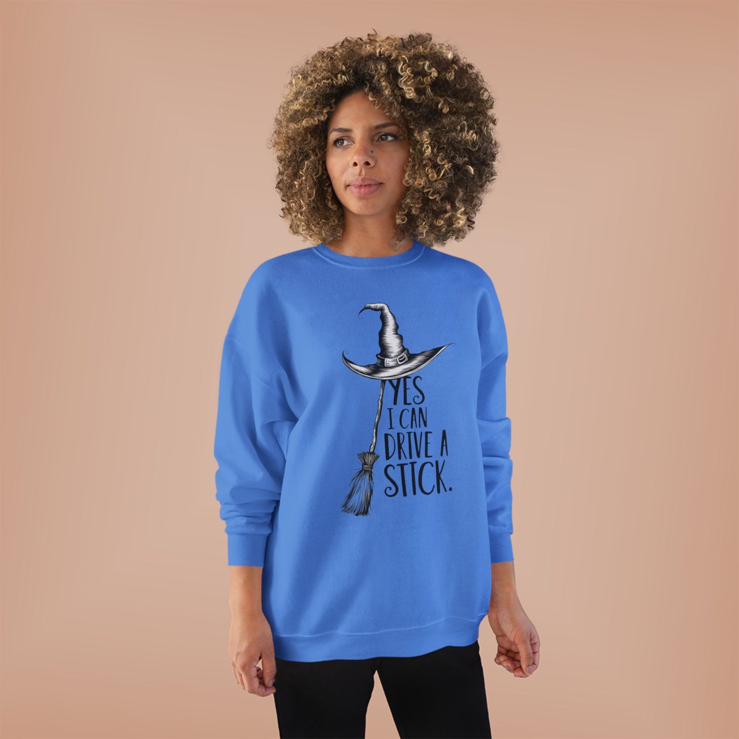 Halloween Witch Sweatshirt - Unisex Eco-Friendly Crewneck, Funny Gift, Cozy Fall Apparel, Perfect for Costume Parties, Thanksgiving