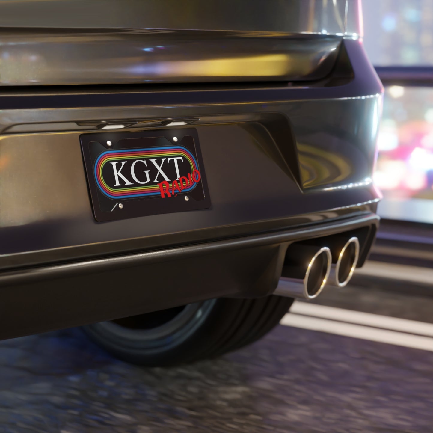KGXT Radio Custom Vanity License Plate,