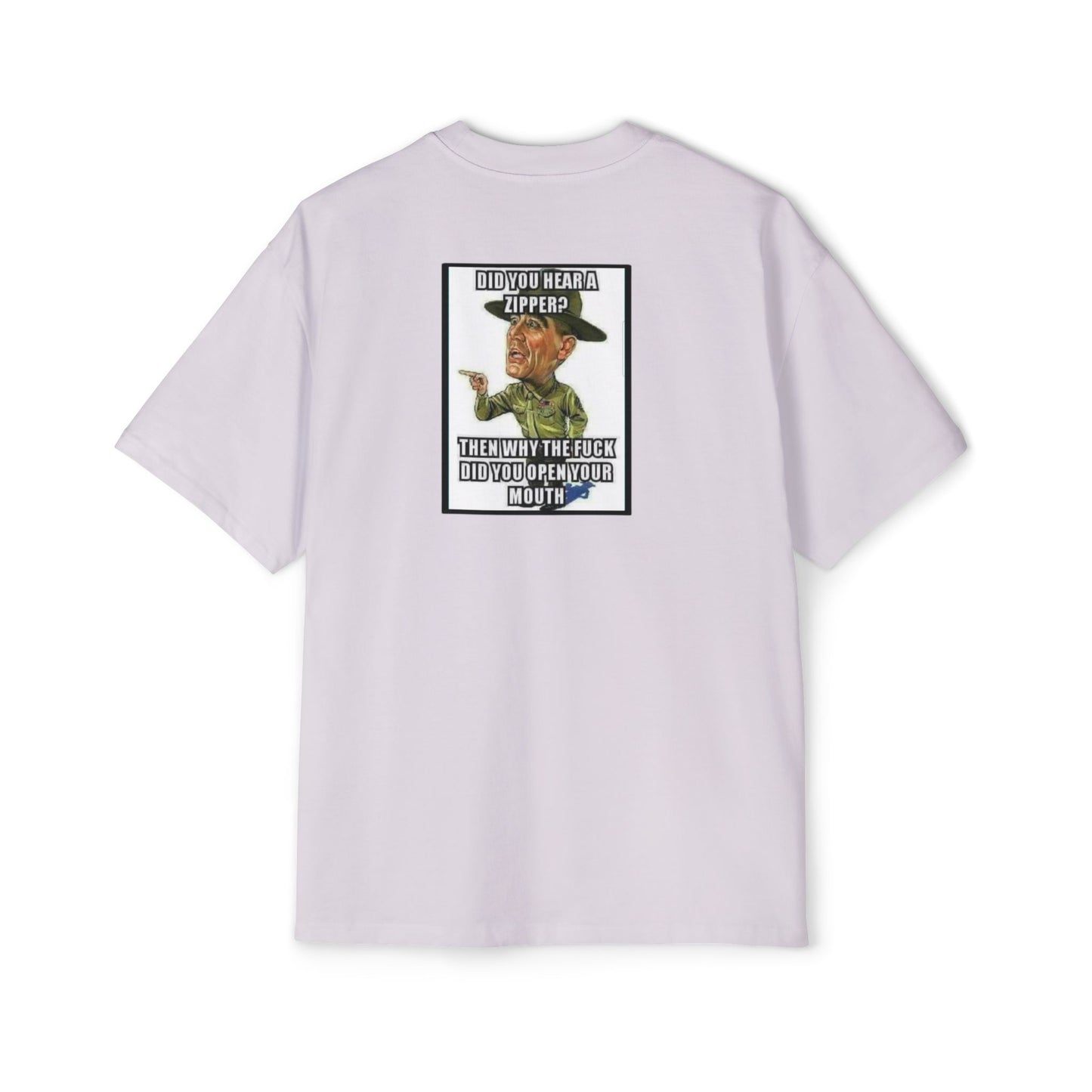 Full Metal Jacket Zipper Quote - Oversized Tee