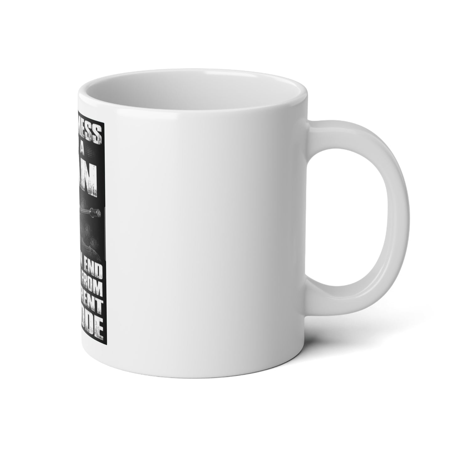 Sniper Mug - 'Never Mess With A Man' Design