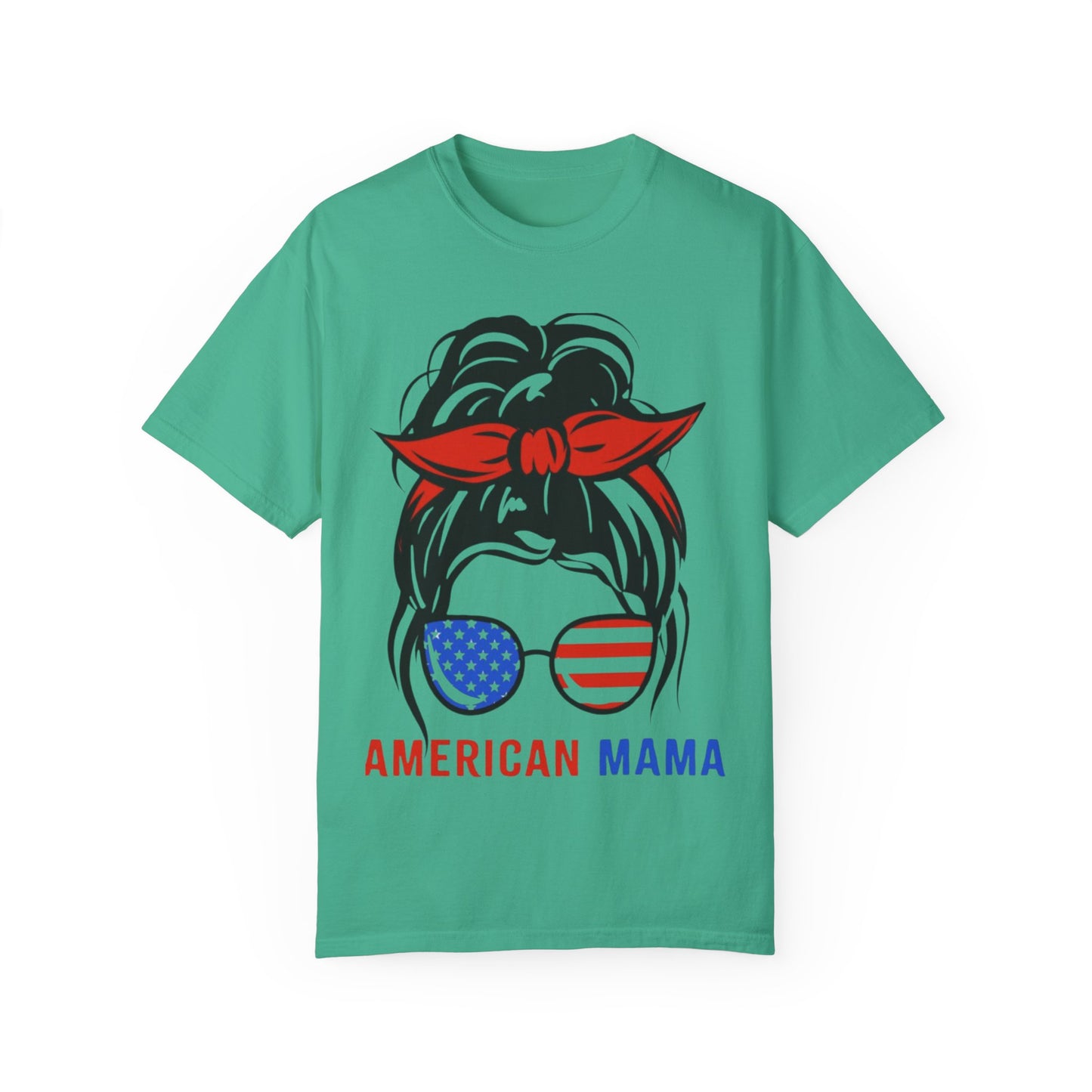 American Mama Graphic T-Shirt for Patriotic Moms