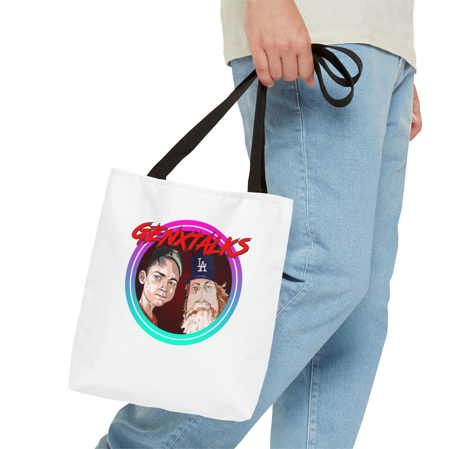 Vibrant GENXTALKS Graphic Tote Bag