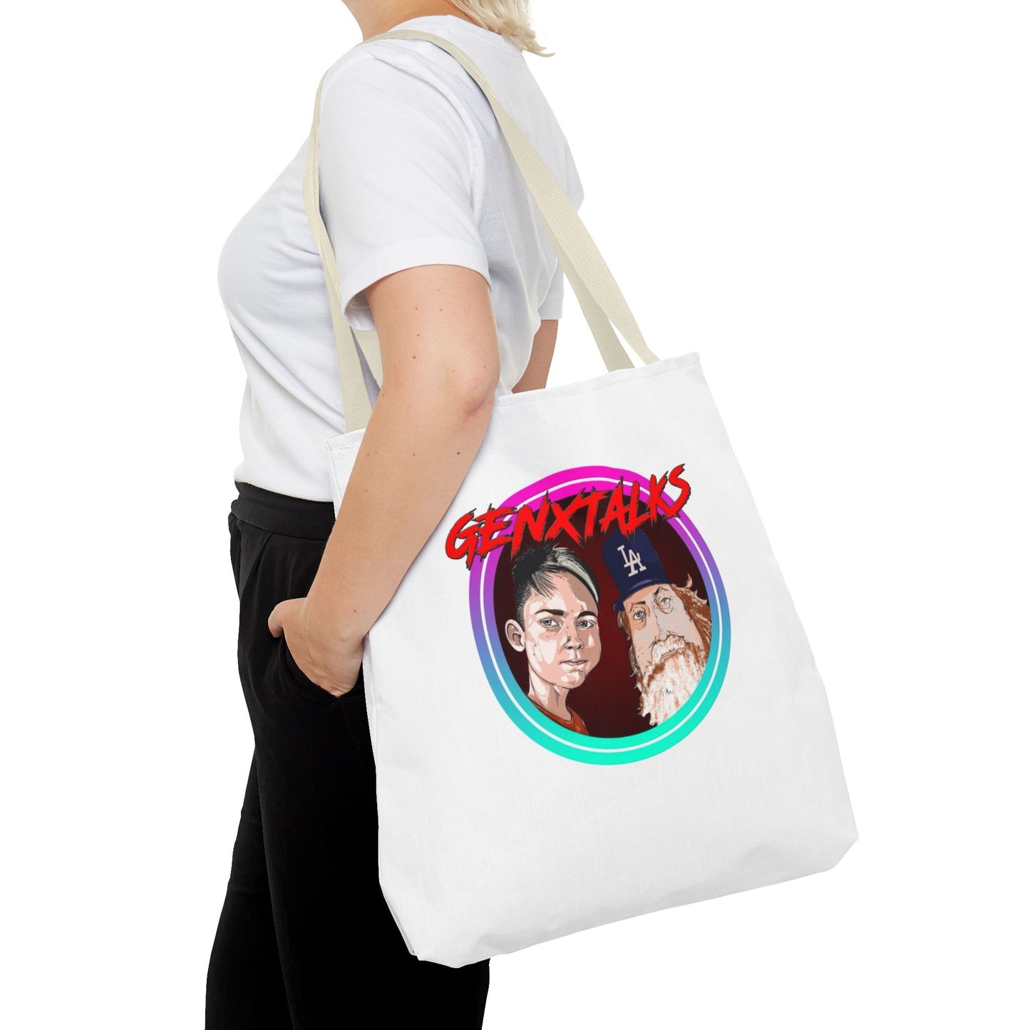 Vibrant GENXTALKS Graphic Tote Bag