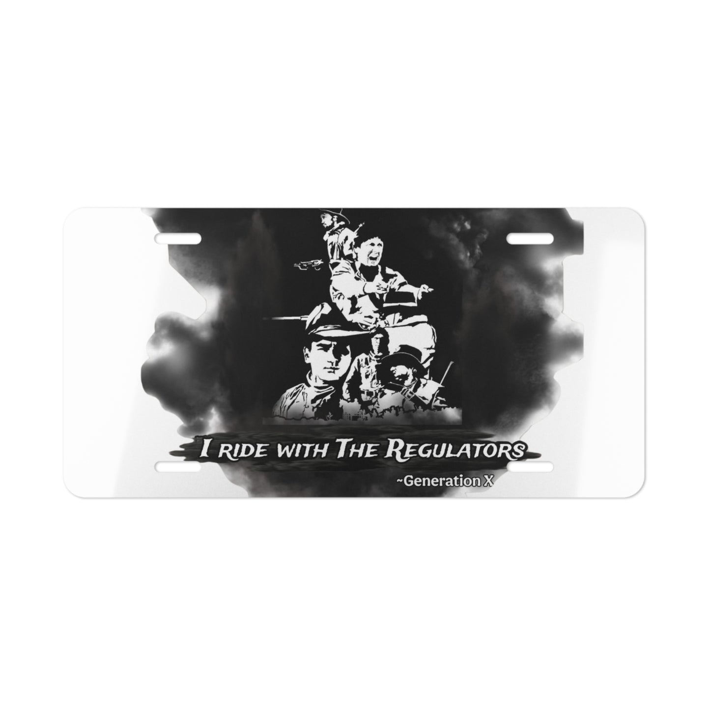 "I Ride with The Regulators" - Custom Vanity Plate