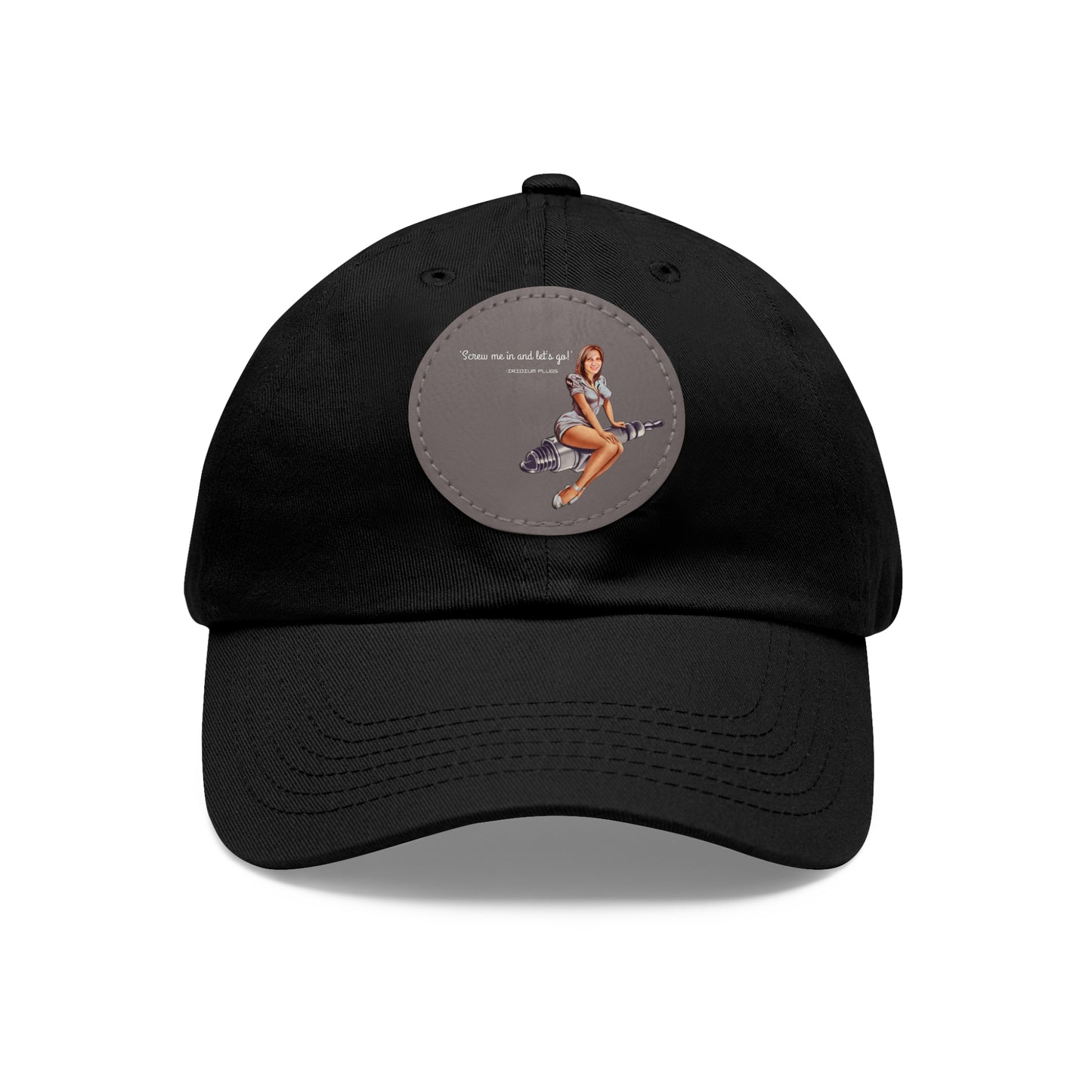 "Screw me in"- Leather Patch - Fun Retro Design
