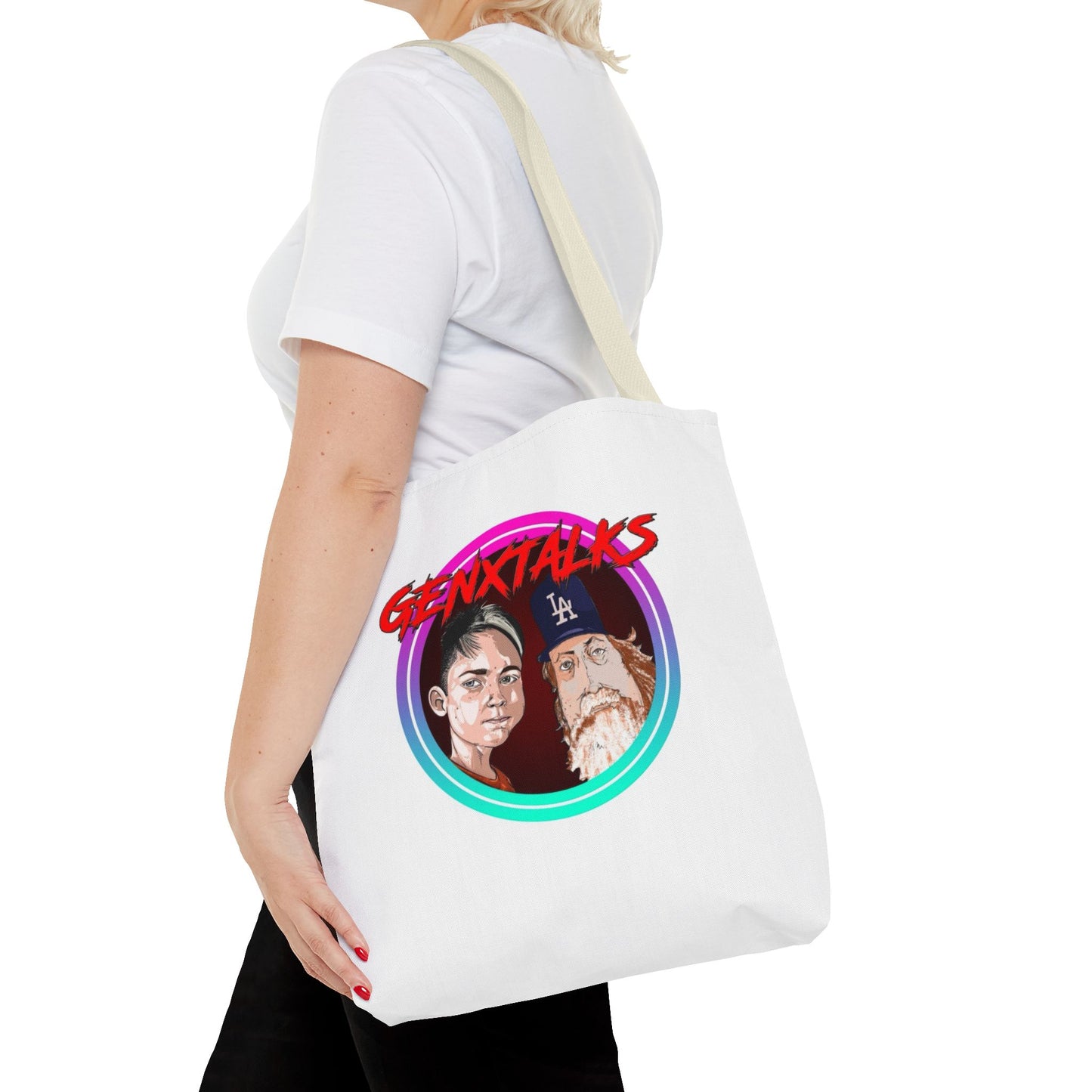 Vibrant GENXTALKS Graphic Tote Bag