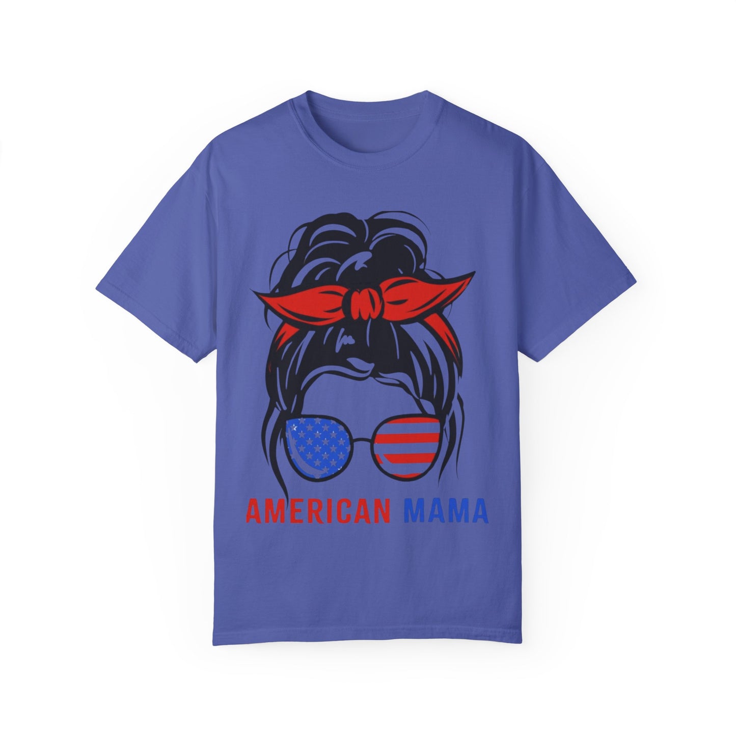 American Mama Graphic T-Shirt for Patriotic Moms