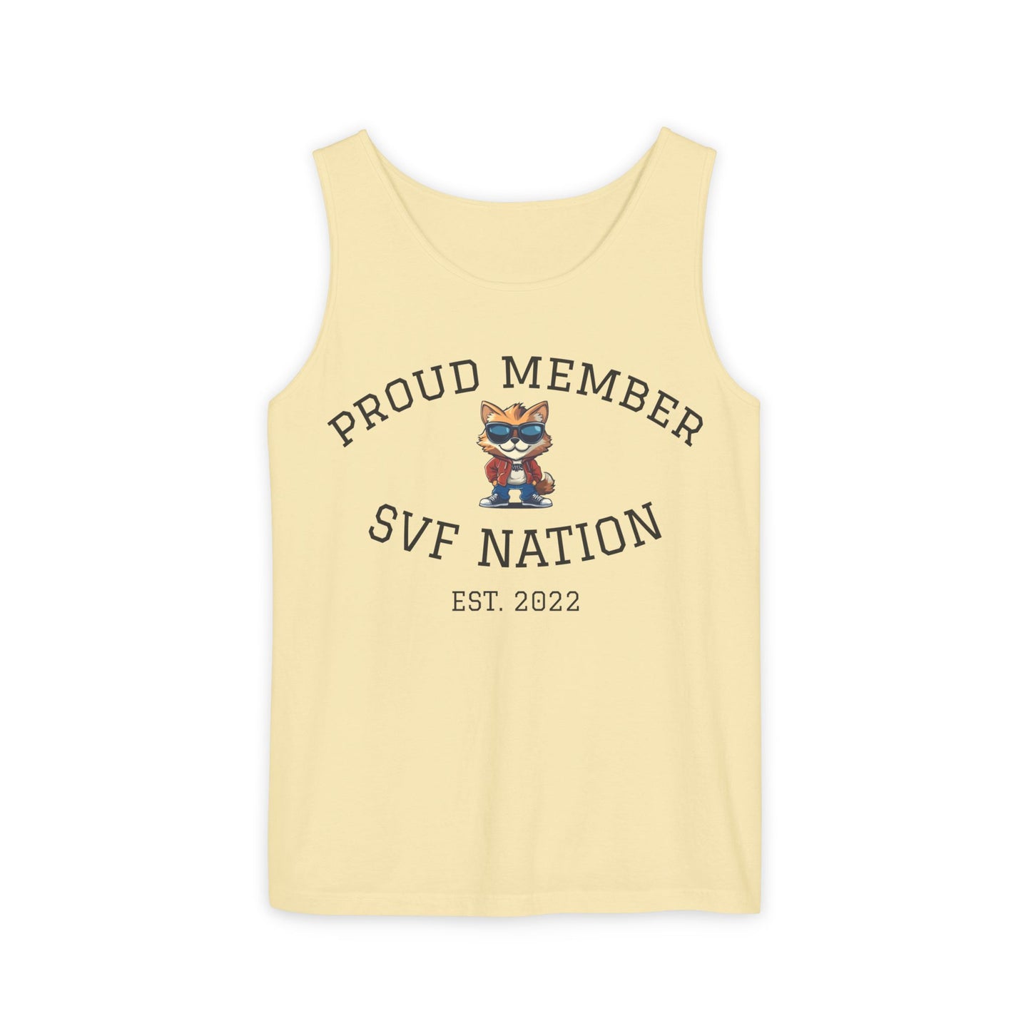 SVF Nation Proud Member Tank Top - Unisex Garment-Dyed Tee, Casual Wear