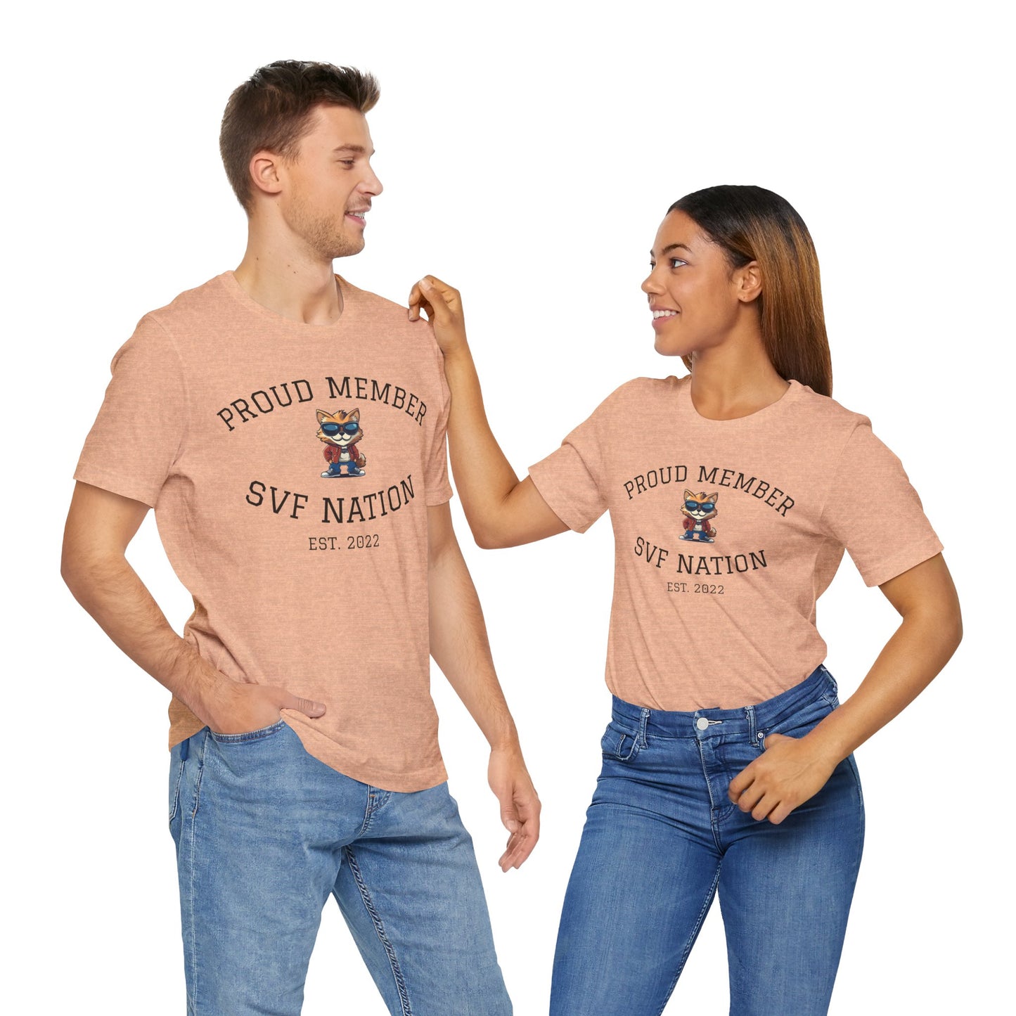 SVF Nation Proud Member Tee - Unisex T-Shirt for Fans, Casual Wear, Birthday Gifts, Team Spirit, Community Love