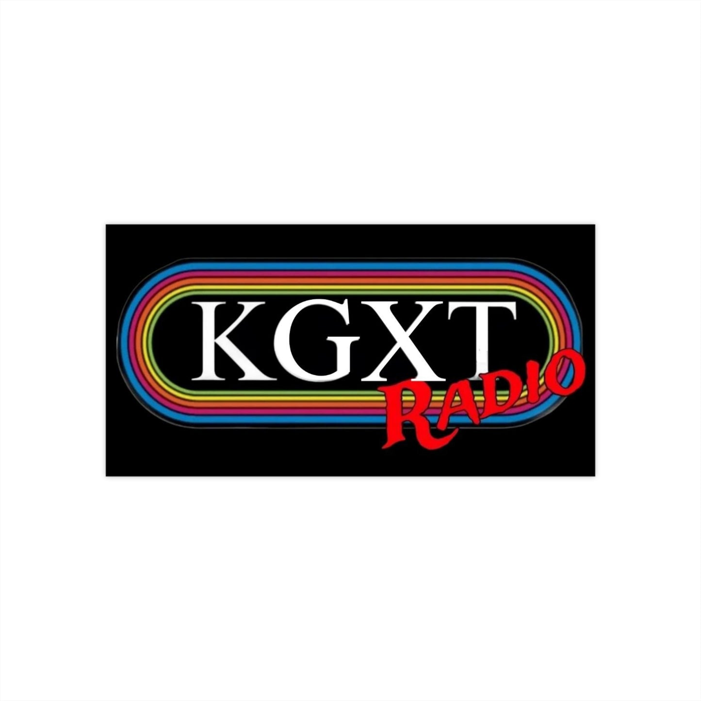 KGXT Radio Bumper Stickers – Fun Car Decor, Perfect for Radio Lovers, Customized Gift for Events, Road Trip Essentials