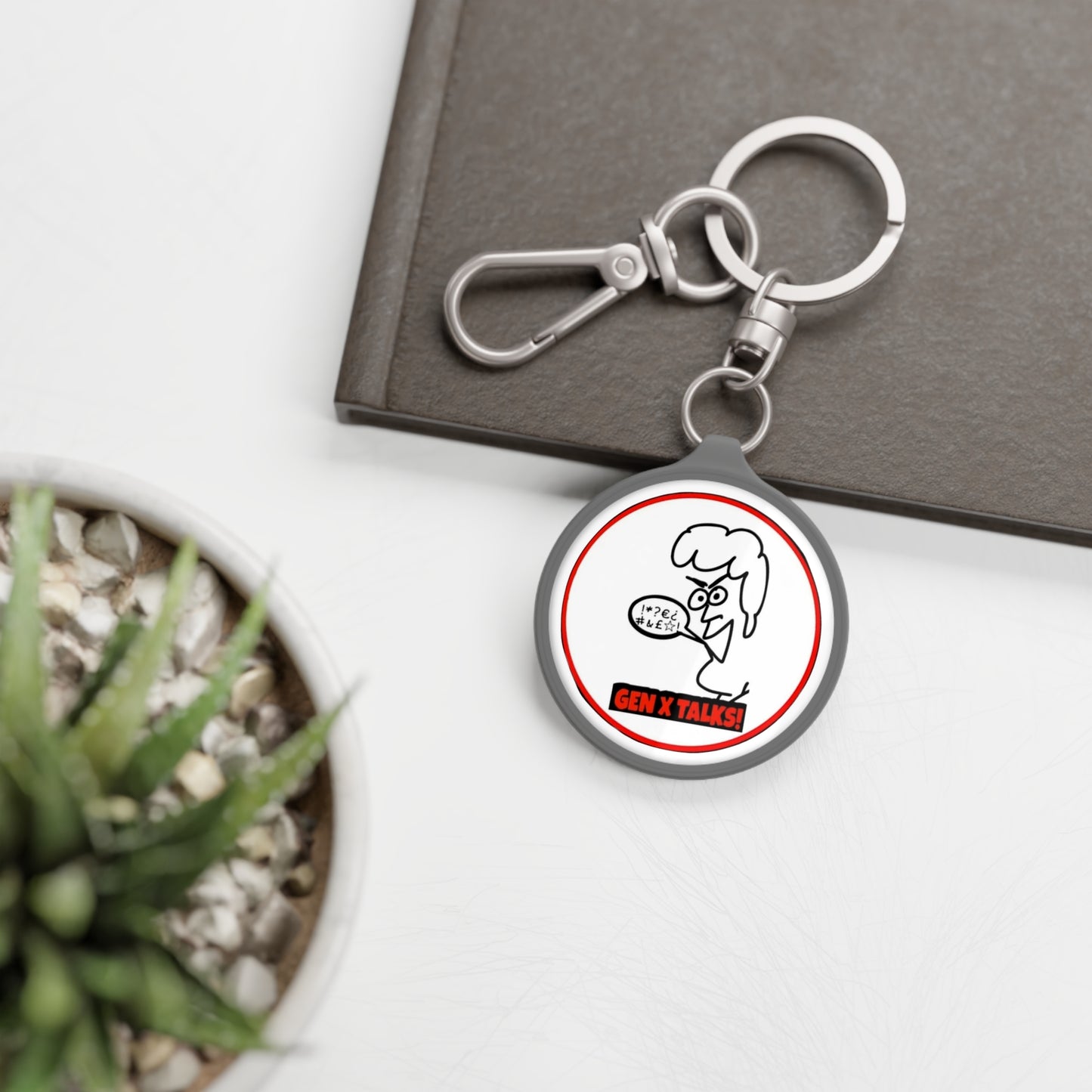GXT- Marvin- Keyring Tag (white)