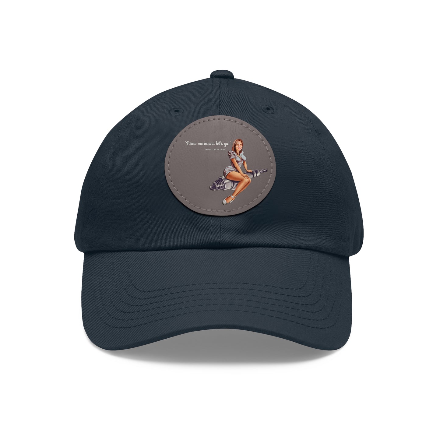 "Screw me in"- Leather Patch - Fun Retro Design
