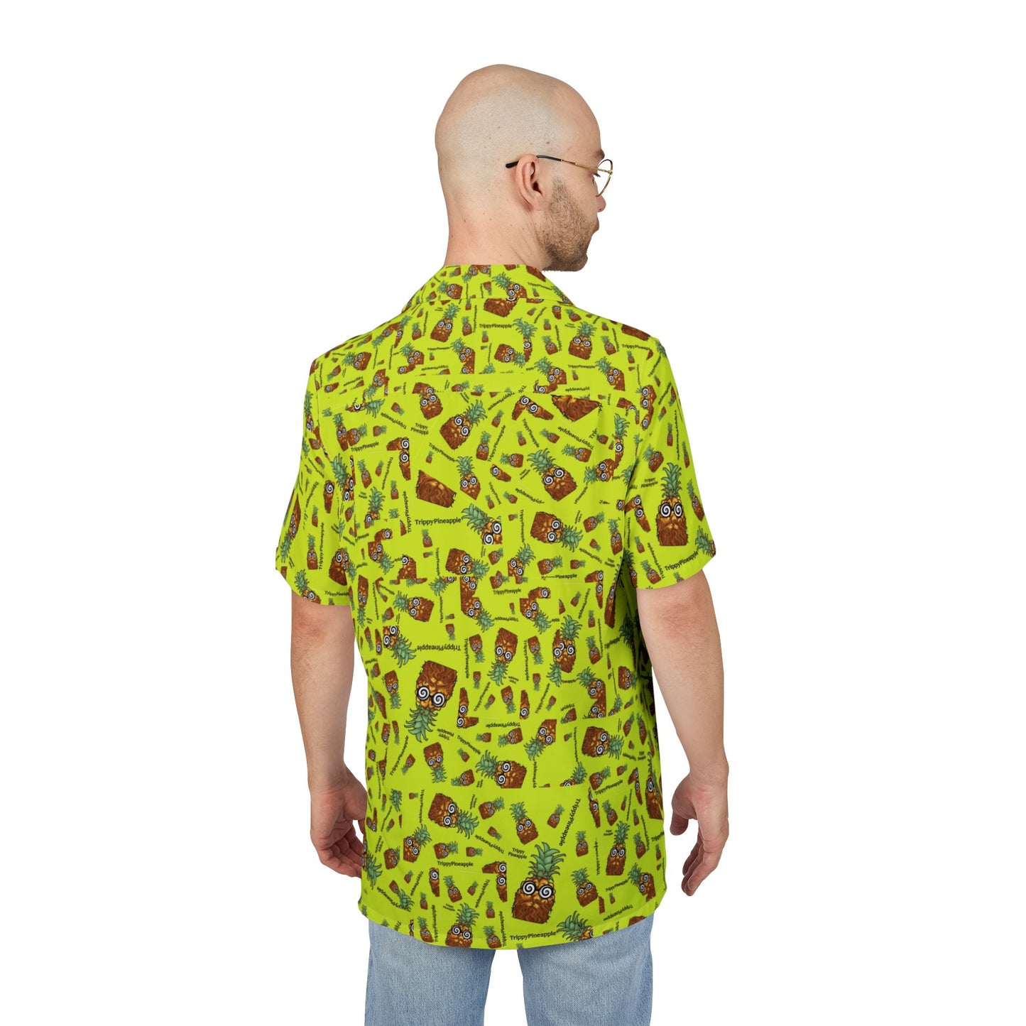 TrippyPineapple Busy Button Down Shirt