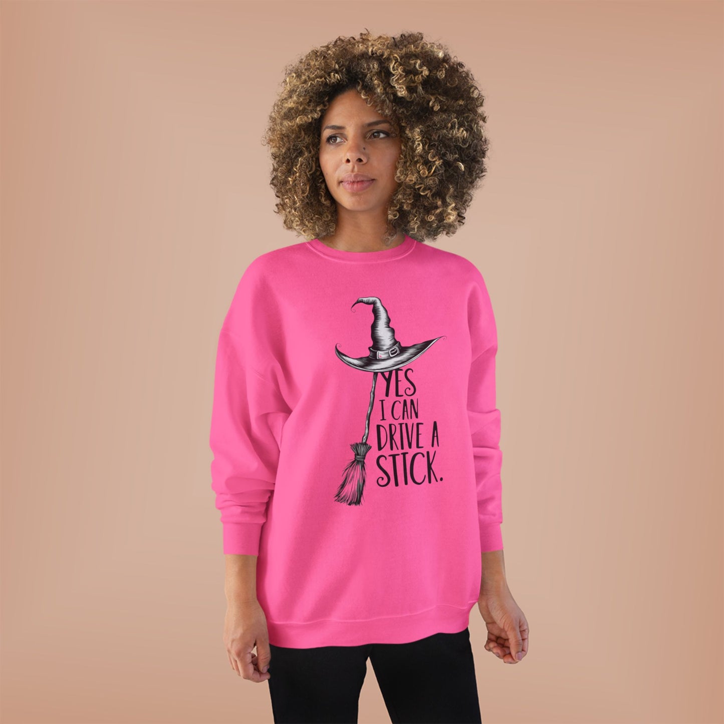 Halloween Witch Sweatshirt - Unisex Eco-Friendly Crewneck, Funny Gift, Cozy Fall Apparel, Perfect for Costume Parties, Thanksgiving