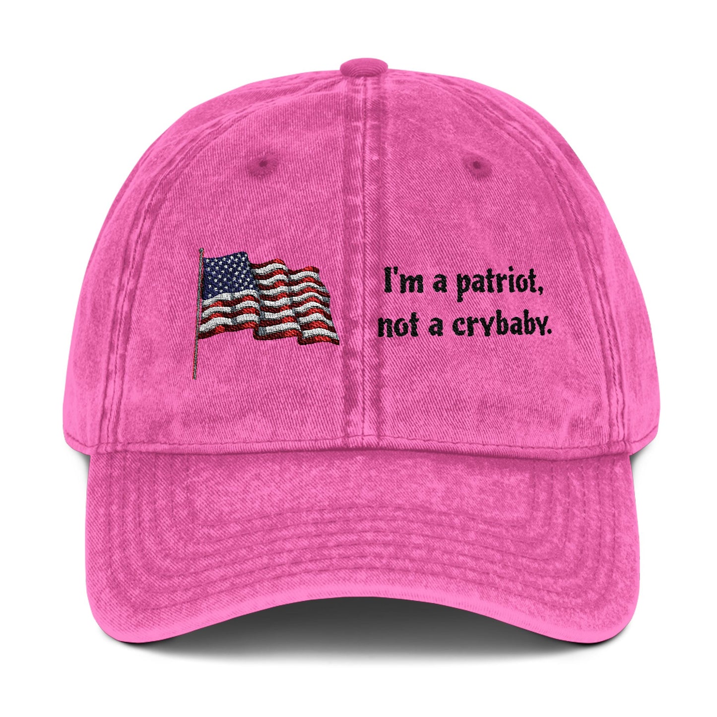Patriotic Vintage Cap - Embroidered USA Flag Hat for Freedom Lovers