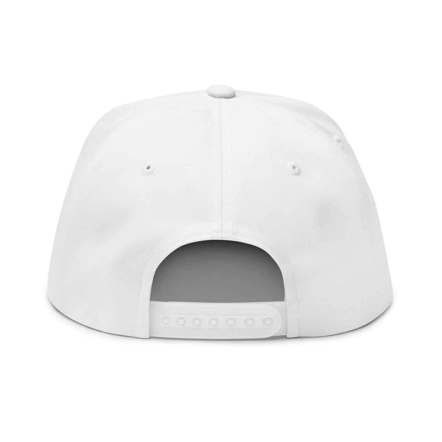 Embroidered Flat Bill Cap - The Garage Show | Snaps in back