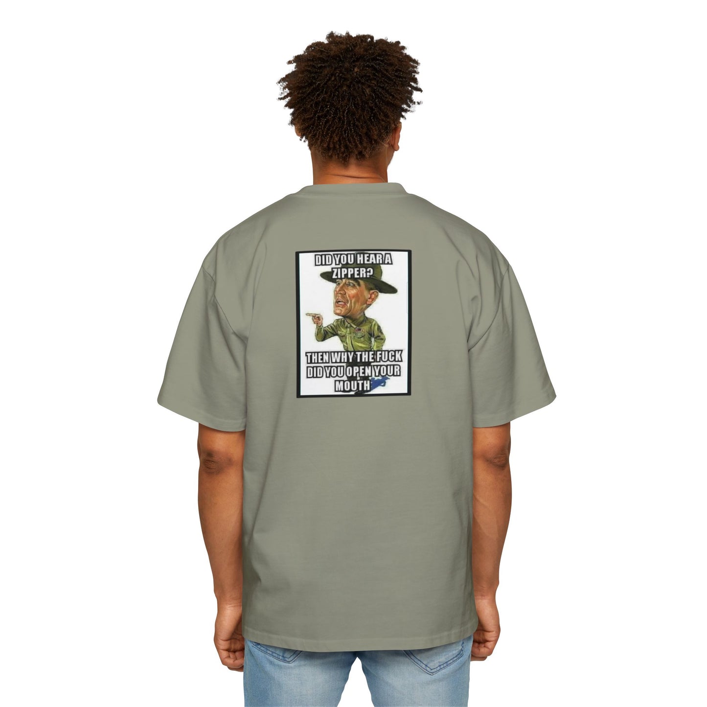 Full Metal Jacket Zipper Quote - Oversized Tee
