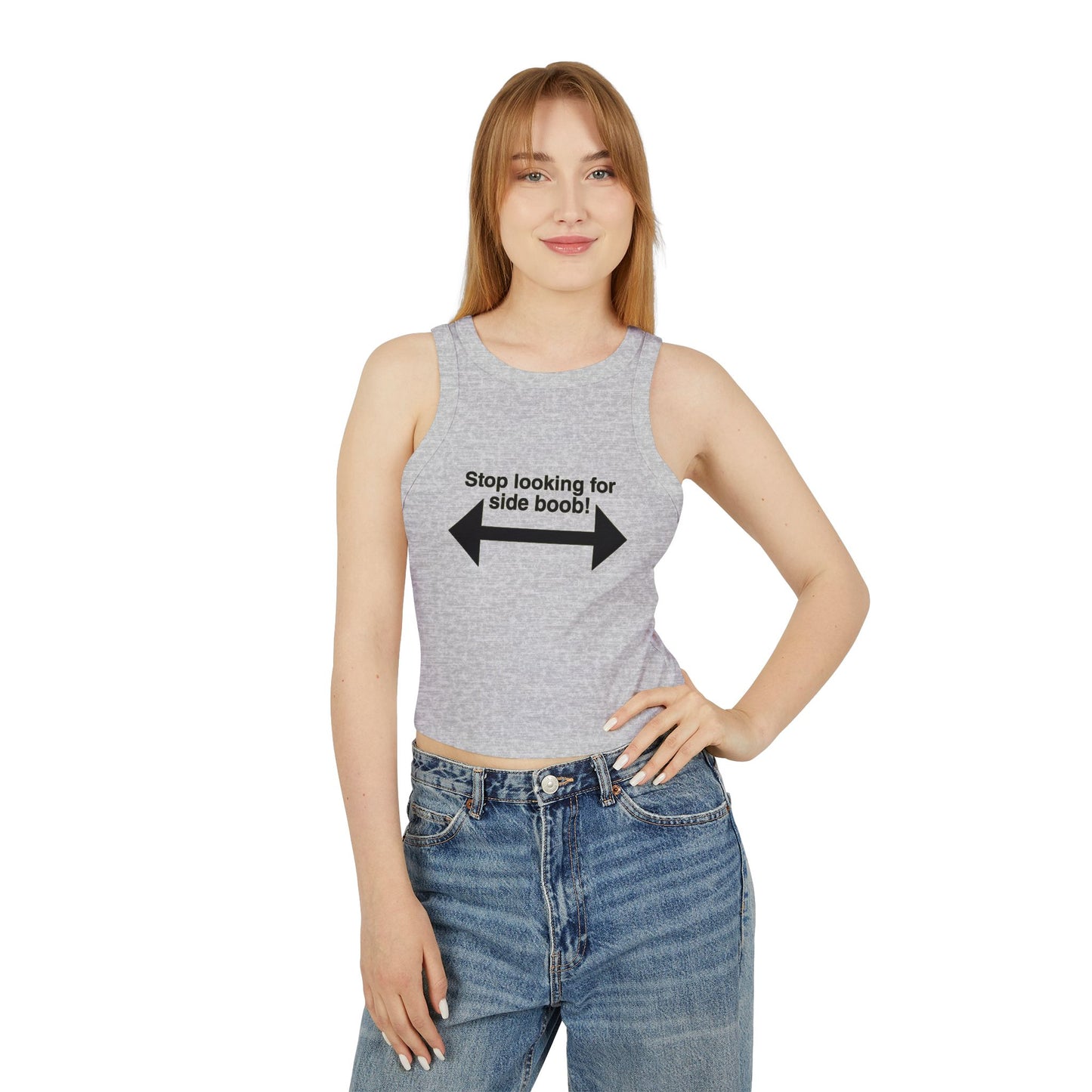 Side Boob-Women's Micro Rib Racer Tank Top